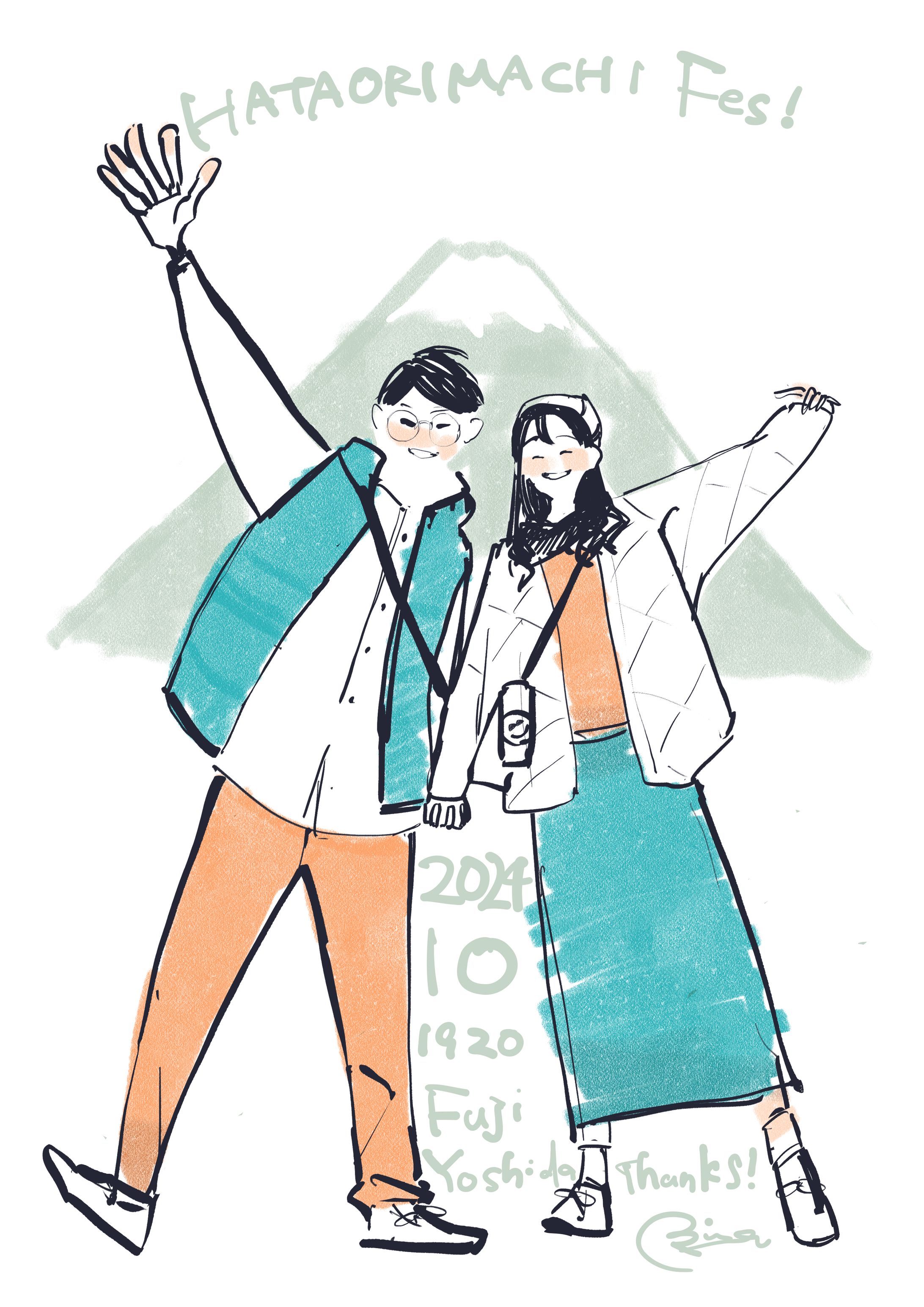 「らしさ」を描く、全身似顔絵-1