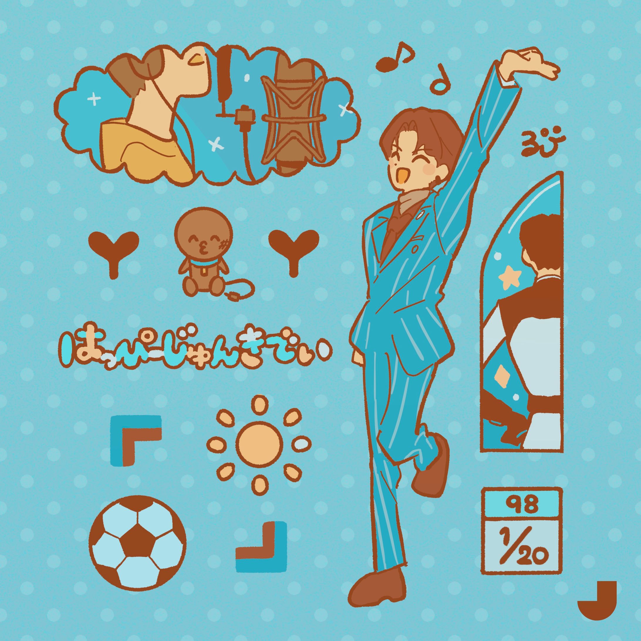 ◆ファンアート◆ JO1お誕生日イラスト2023-1