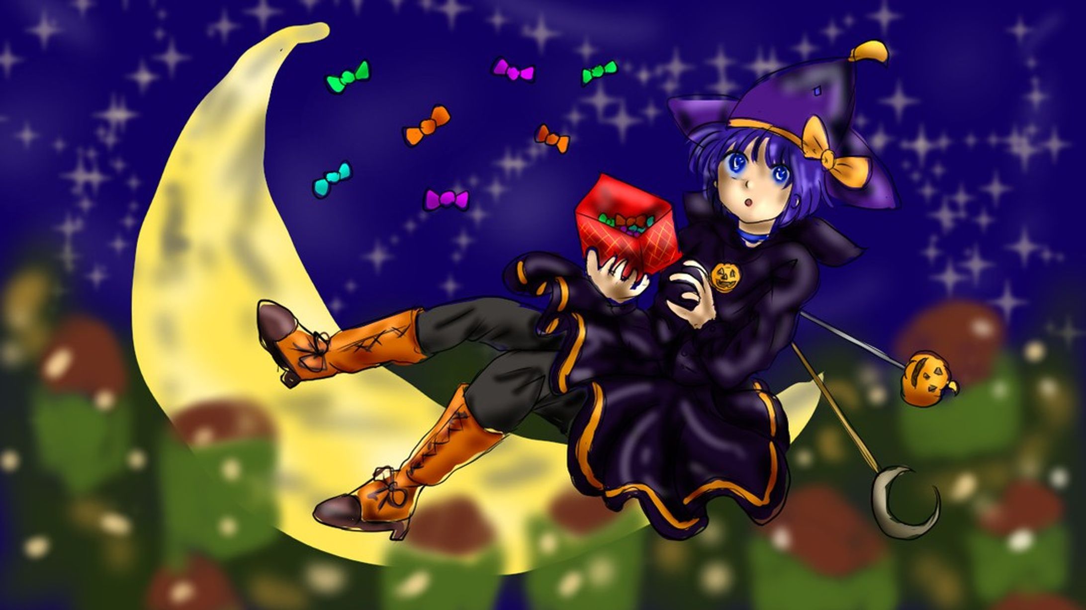 ワンドロ＋５分
#ハロウィン #Halloween
#イラスト #いらすと #イラスト好きな人と繋がりたい #イラストグラム #いらすとぐらむ #絵描きさんと繋がりたい #artwork #Illust #Illustrator #illustration #animeart #drawing #digitaldrawing #digitalart #絵 #画 #clipstudiopaint-1