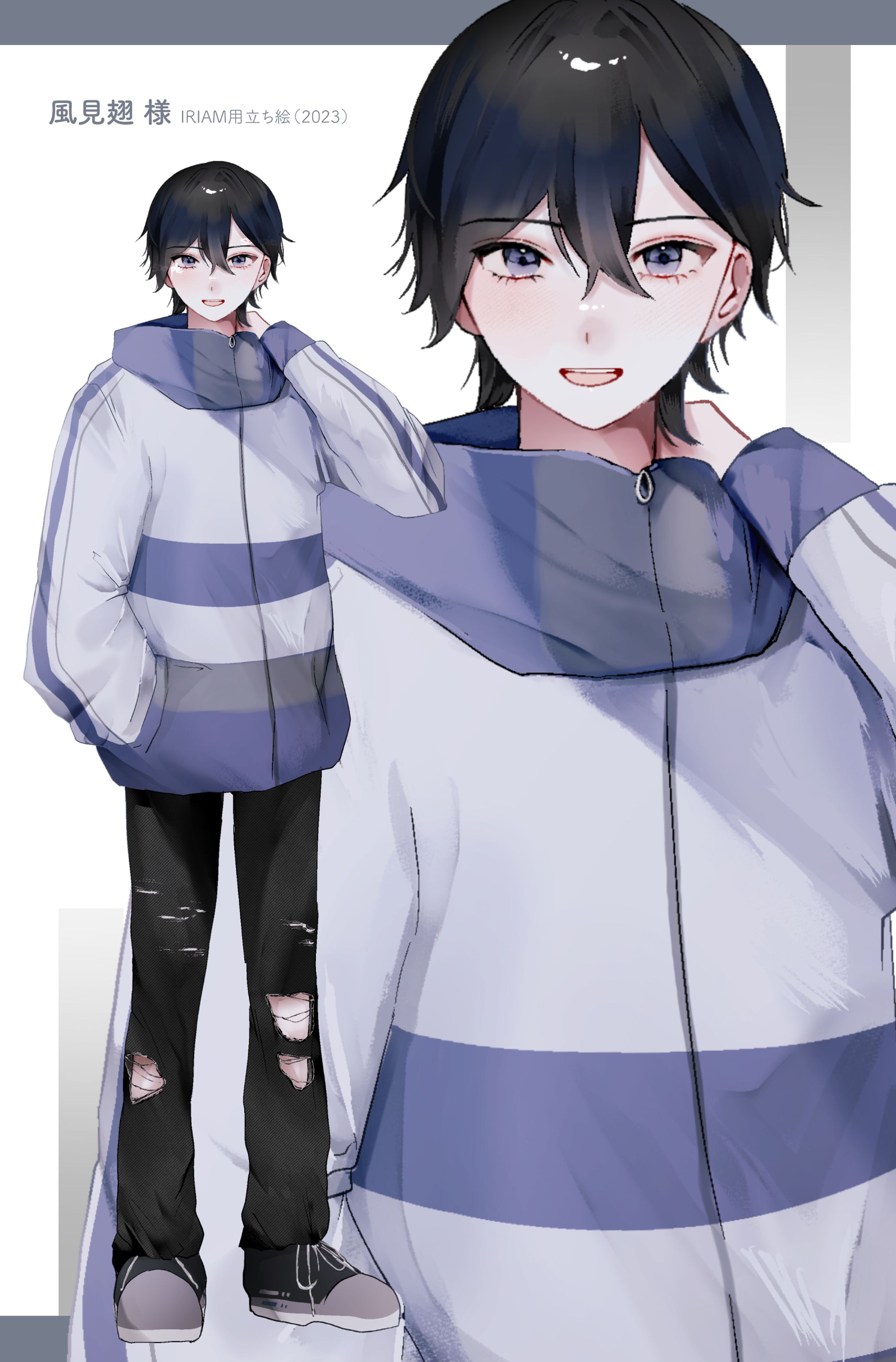 風見翅様 IRIAM配信用立ち絵 新衣装 (2023.9)-1