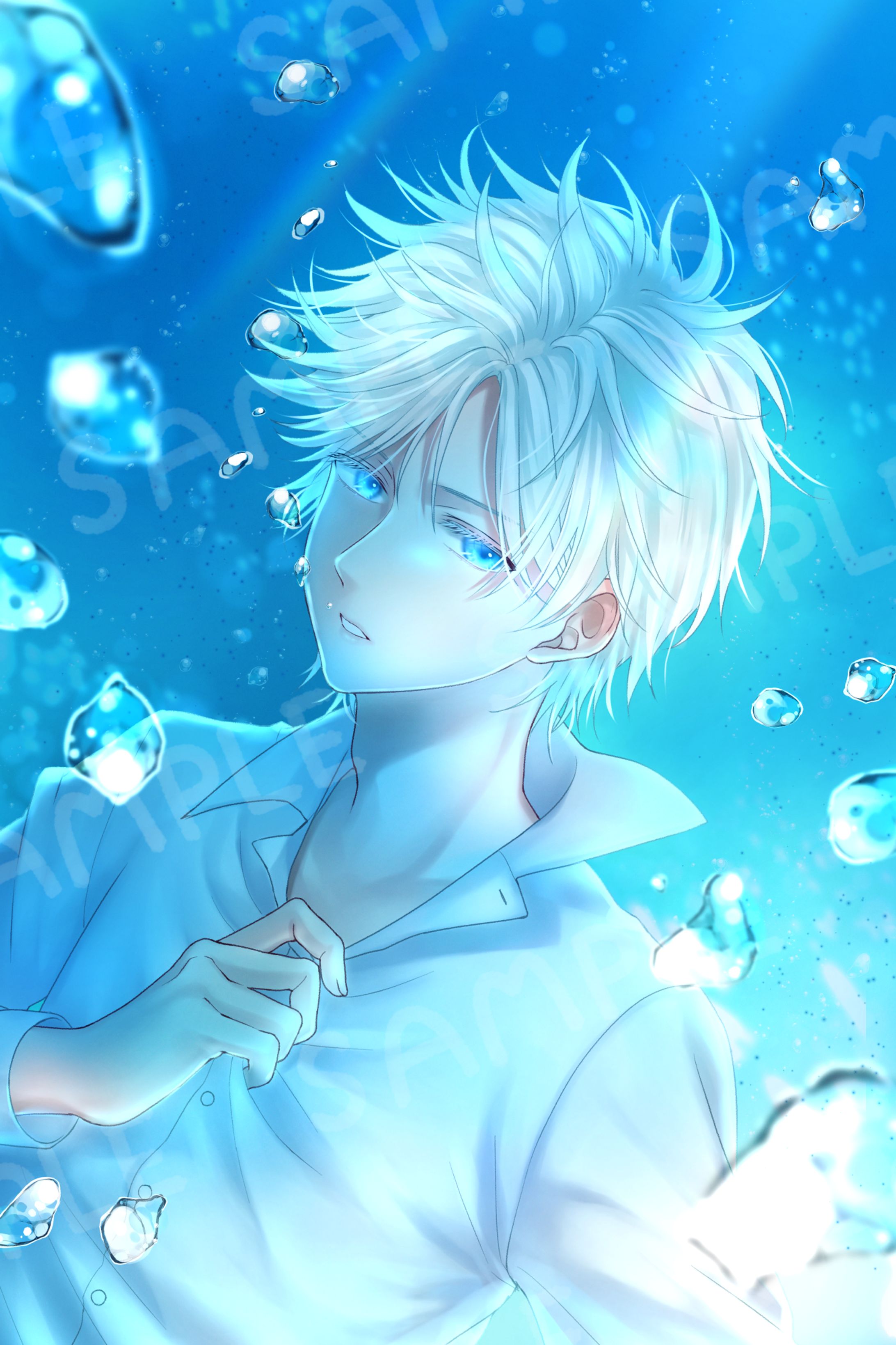  ASMRイラスト　水中音-1