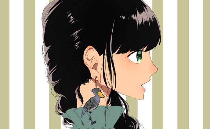 ハシビロコウのピアスの少女