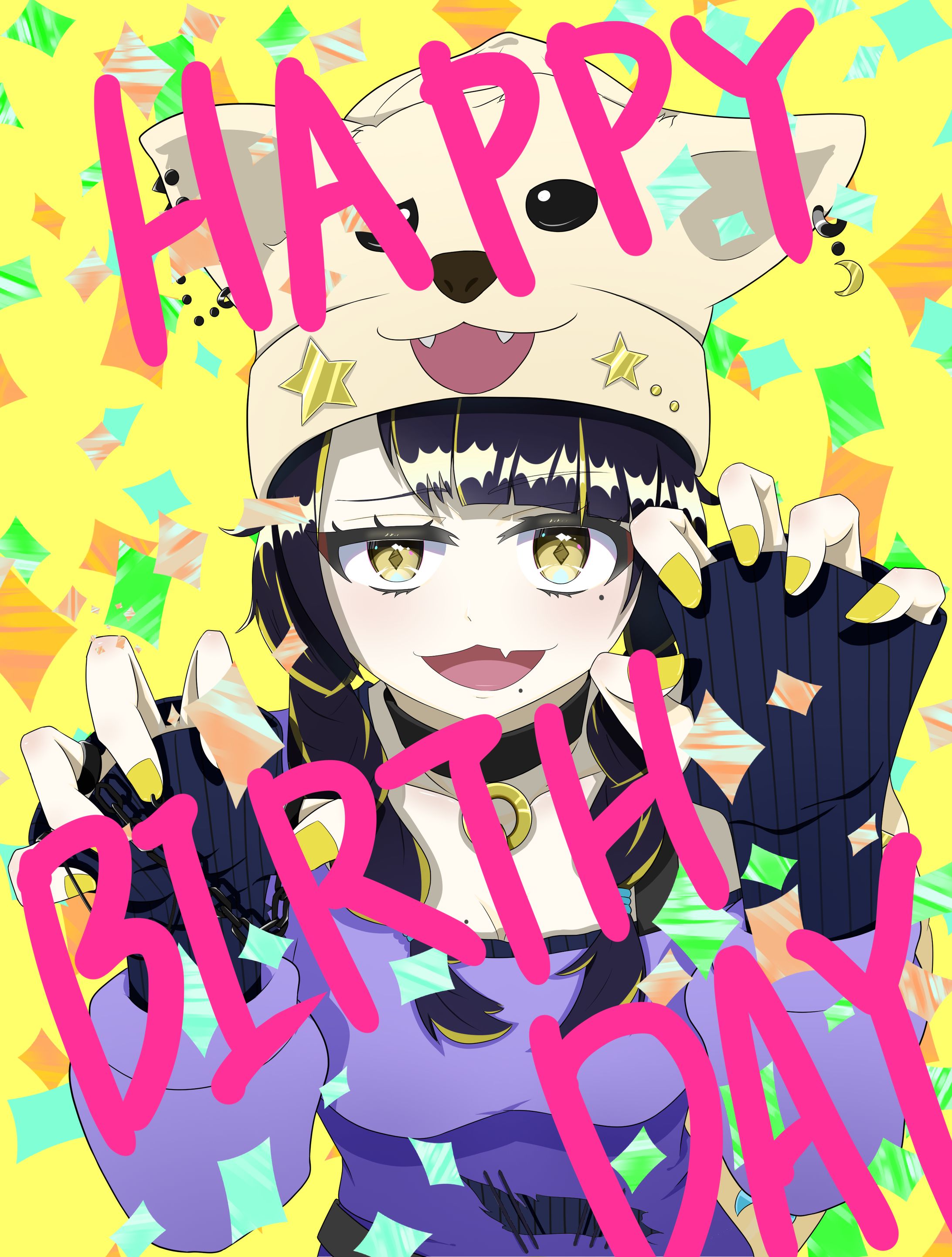 夜露かんな様　誕生日イラスト-1