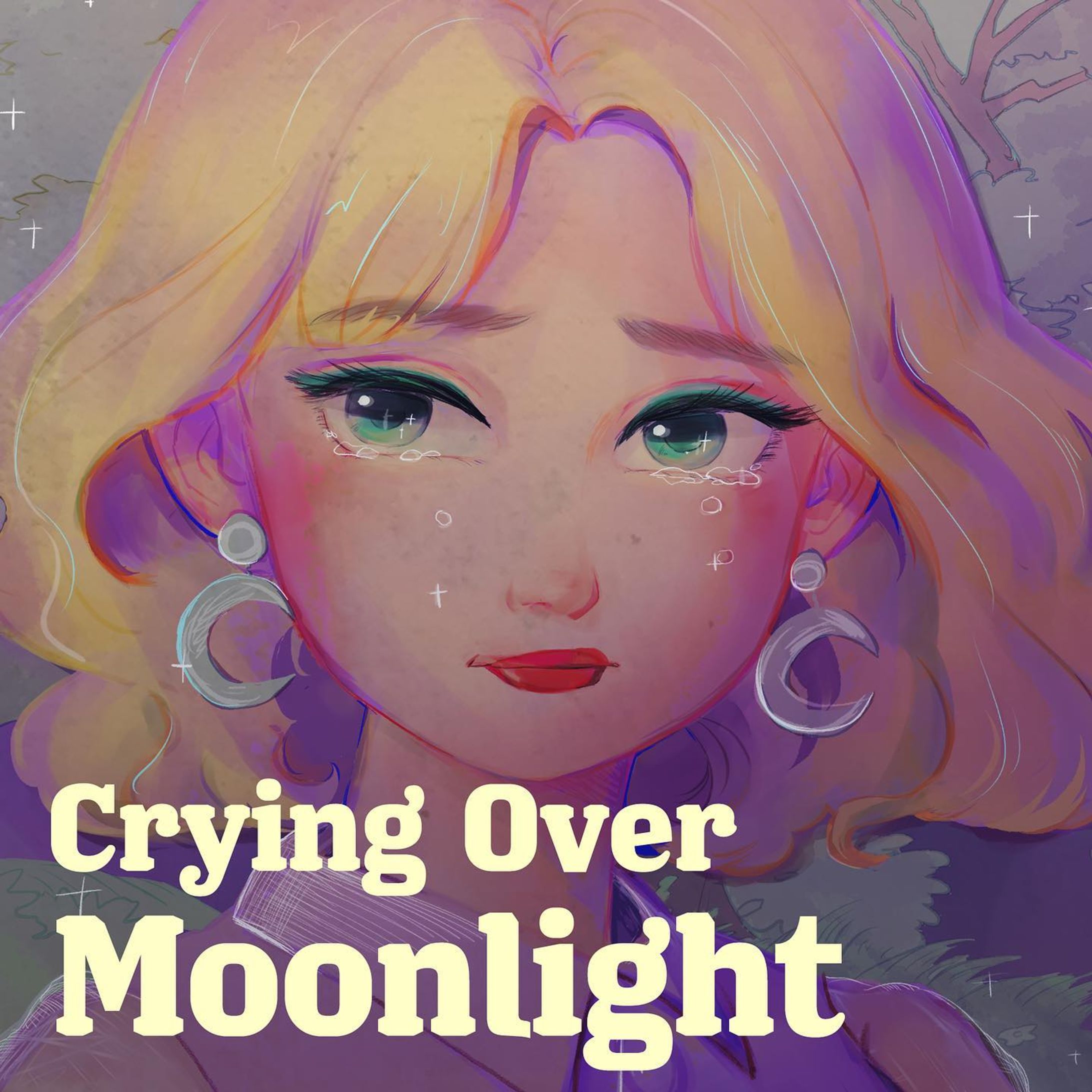 【お知らせ】
DJ HASEBEさん（ @oldnick ）の新曲「Crying Over Moonlight feat.シトナユイ」のアートワークを制作しました。
リリックビデオも作らせていただきました。プロフィールのURLから飛べます→（ @kaorikid ）
.
配信が本日24:00～開始します。
.
シトナユイさん（ @shetona_yui ）のお声と楽曲の雰囲気が、少しでも絵から伝わりますように。
.
この楽曲はNHK FM「ミュージックライン」という番組で6・7月の2カ月間エンディングテーマとしてタイアップされているそうです。
.
.
[Notice] I made the artwork for DJ HASEBE's song "Crying Over Moonlight feat. Shetona Yui". I hope that the voice of Shetona Yui and the atmosphere of the song can be conveyed from the picture. This song has been tie-up as the ending theme for the two months of June and July on a program called NHK FM "Music Line".
.
.
.
.
#djhasebe #shetonayui
.
.
#artwork #アートワーク
.
.
.
.
#お知らせ　#フリーランス　#作家
.
. #レトロイラスト  #デザイン #イラストレーター #illustration #illust #レトロ可愛い #可愛い 
#storybook
.
.
#レトロ #graphicdesign #design #nostalgie #art-1