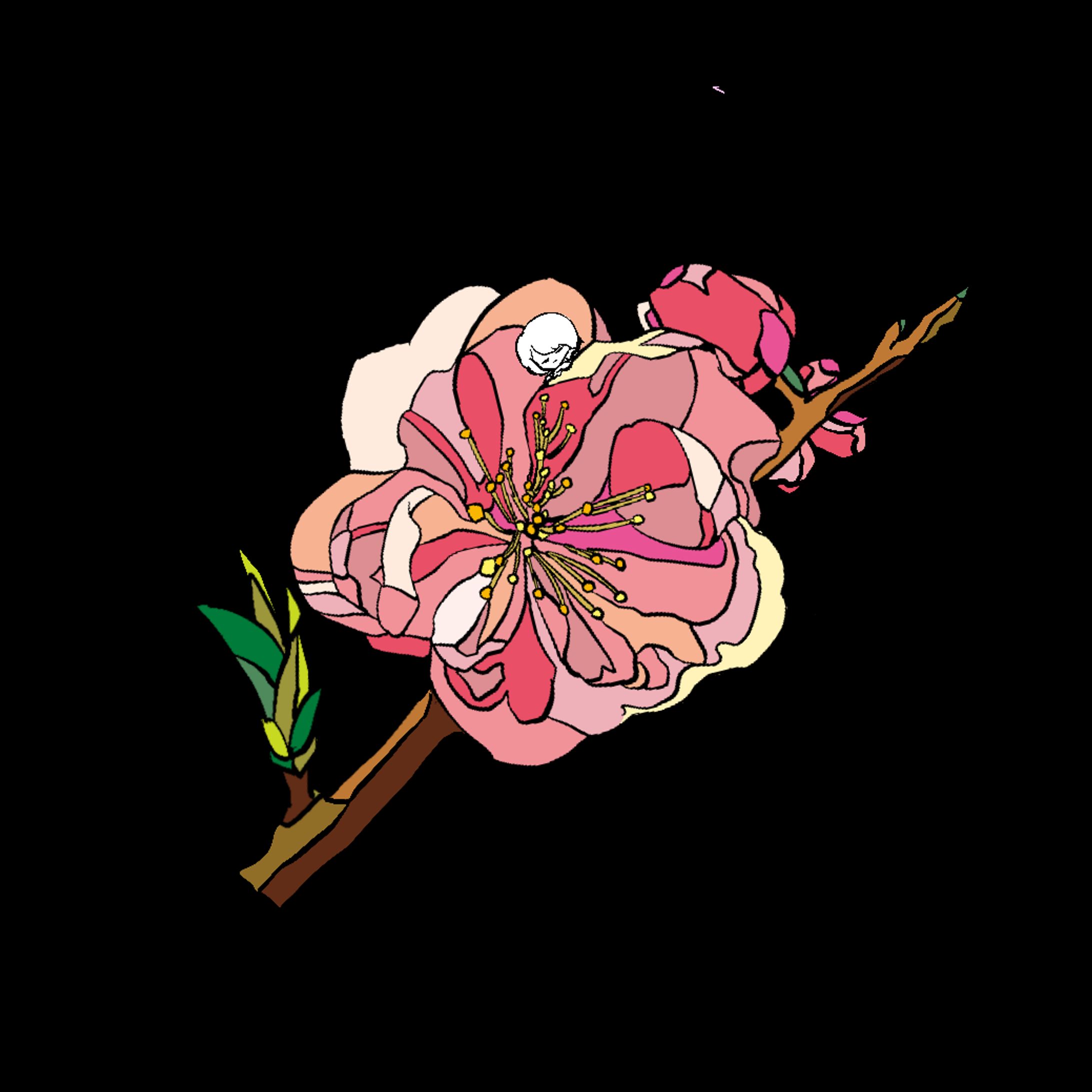 12ヶ月の花と子供-1
