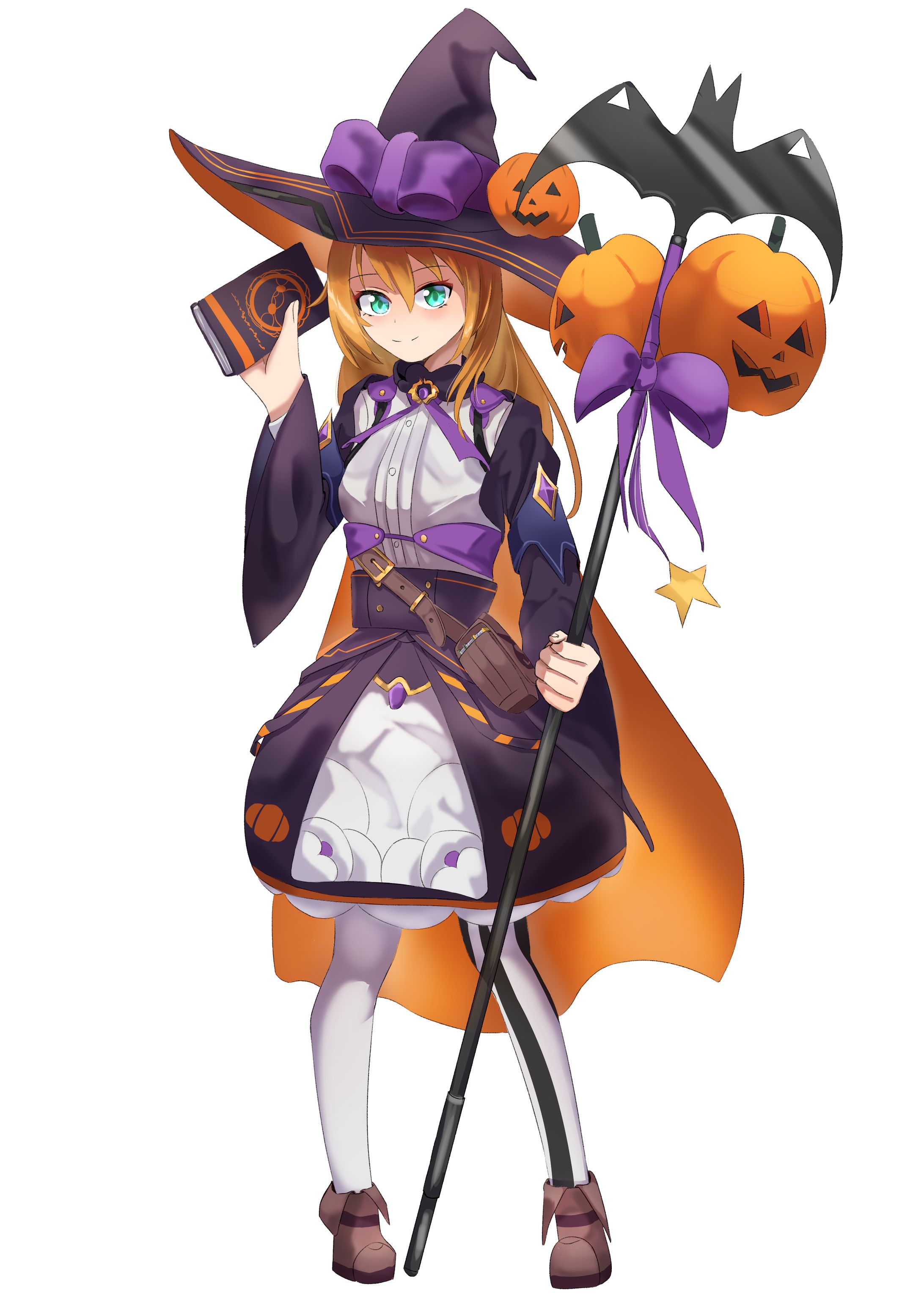 オリジナルキャラクター　ハロウィンウィッチ 立ち絵-1