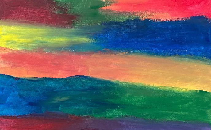 Experiment Blended Painting