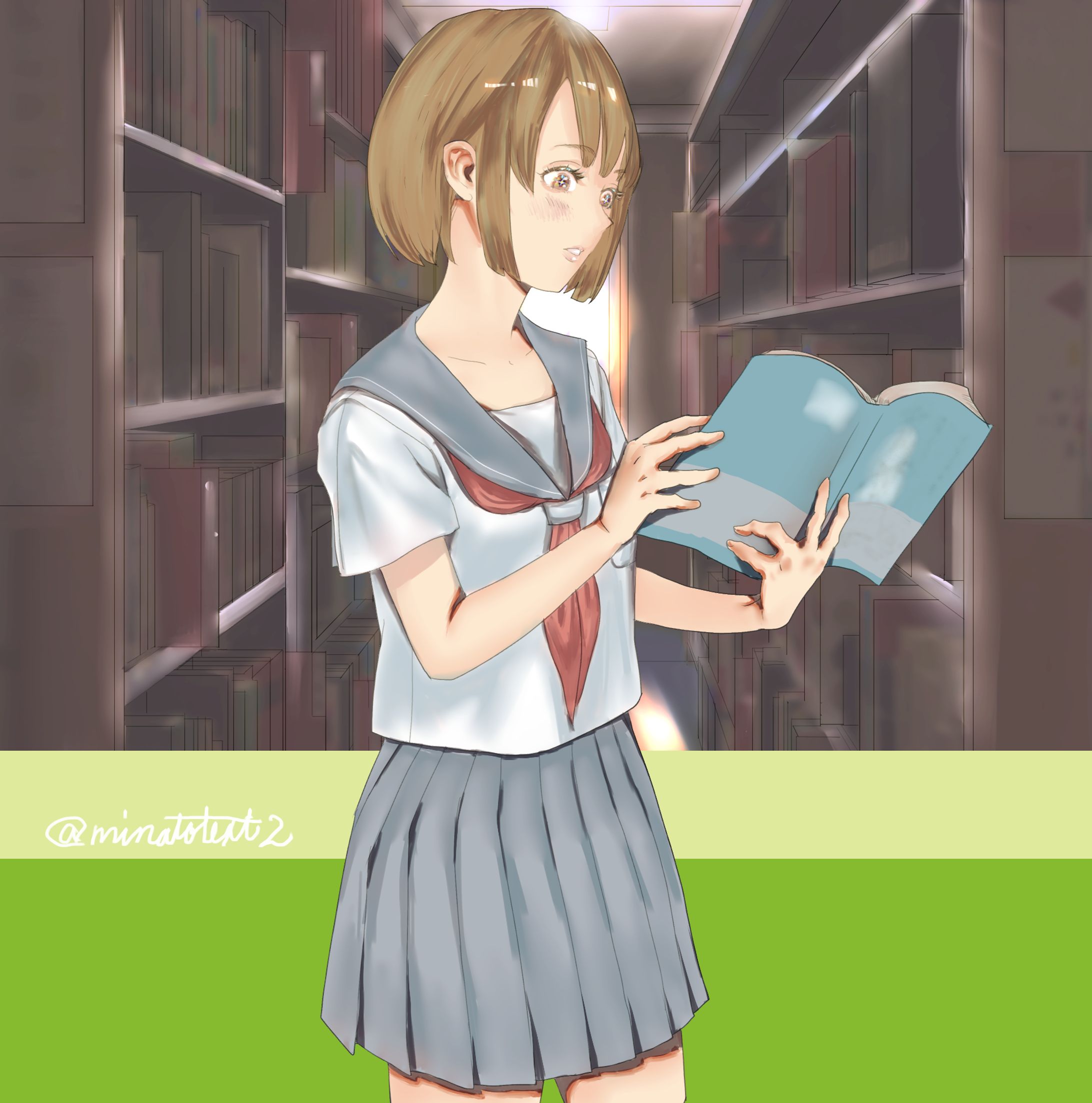 図書室の少女-1