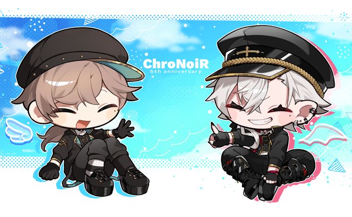 ChroNoiR6周年祝い用イラスト