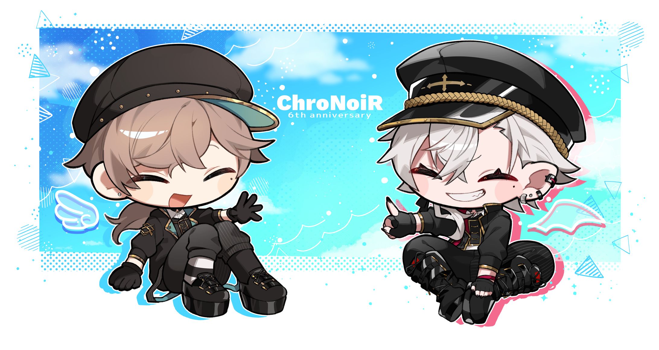 ChroNoiR6周年祝い用イラスト-1