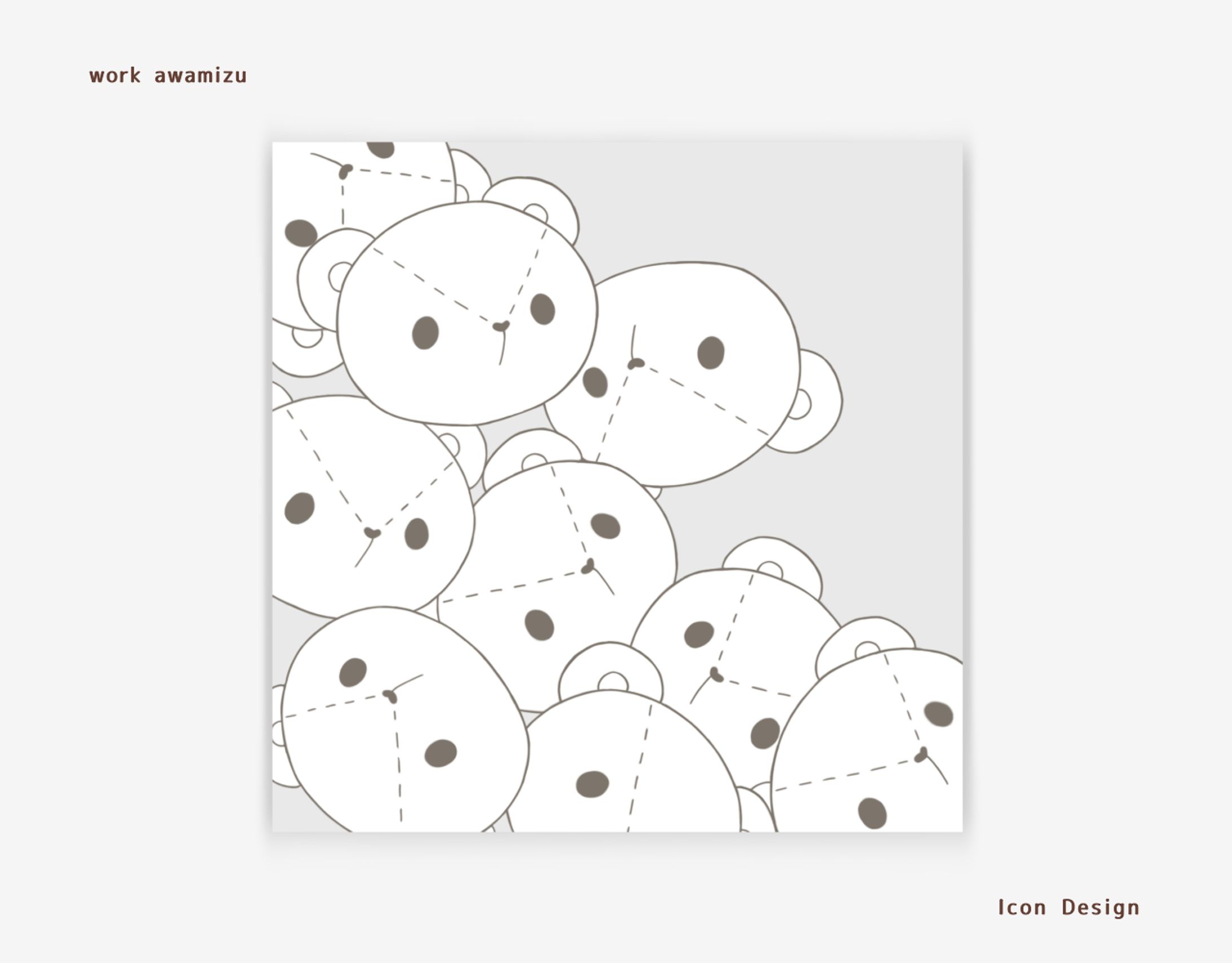 【アイコン】シロクマ -1