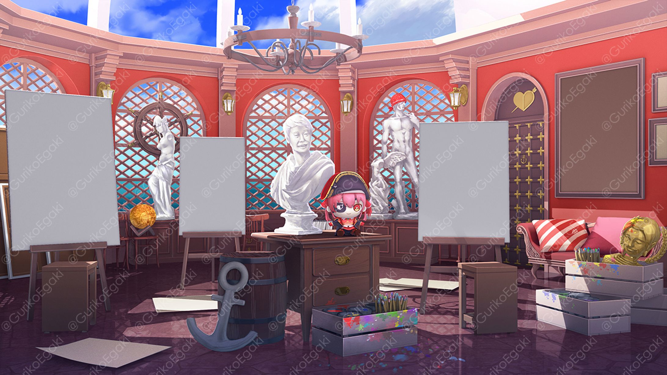 ホロライブ所属・宝鐘マリンさんのアトリエ-1