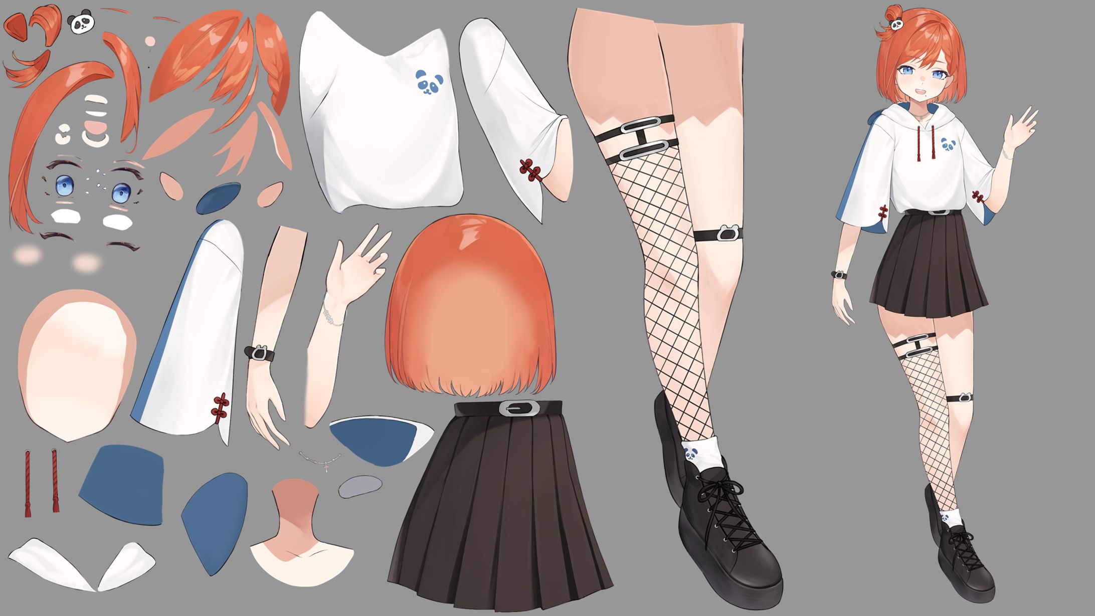 Live2D用パーツ分け[2024年5月]-1