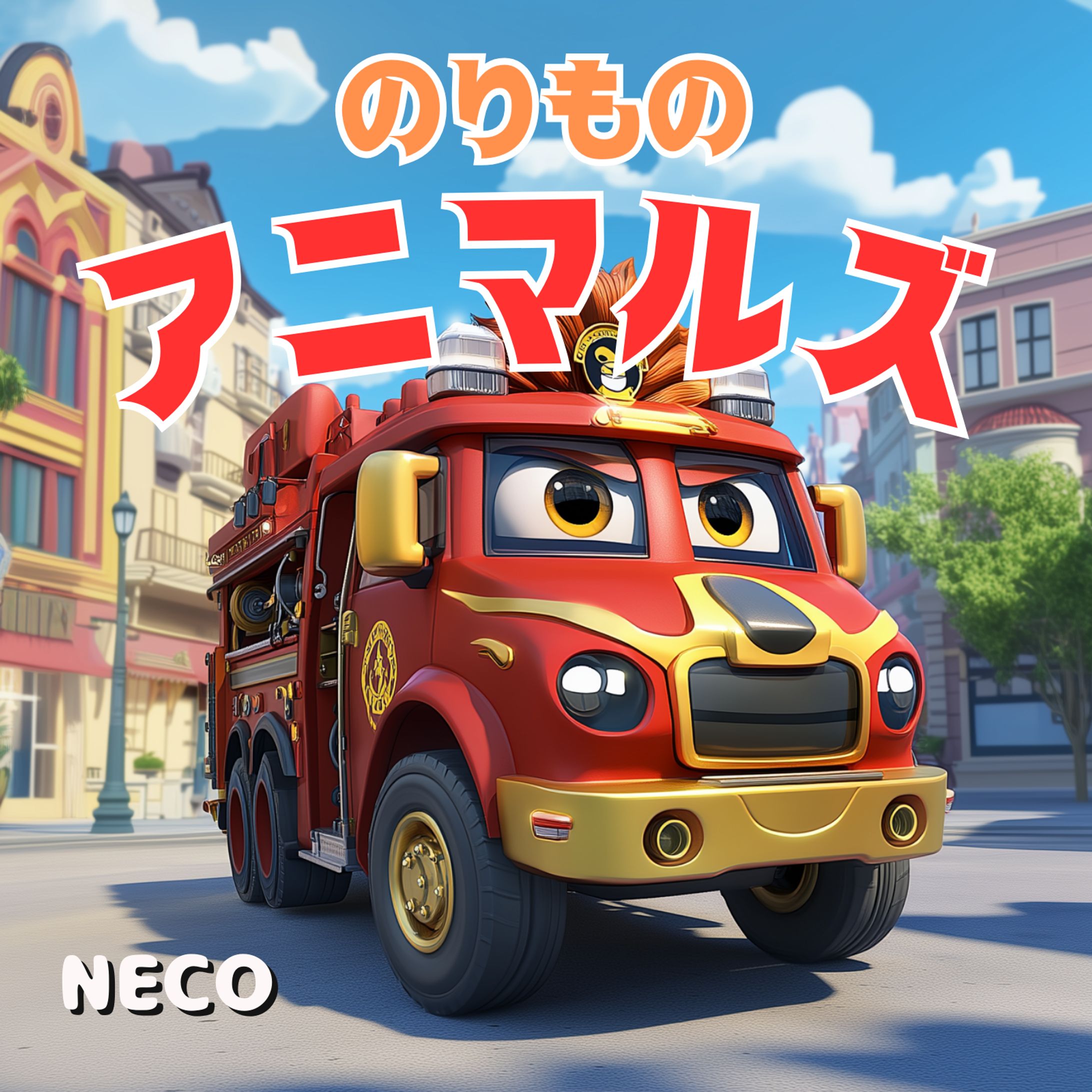 のりものアニマルズ/絵本製作-1