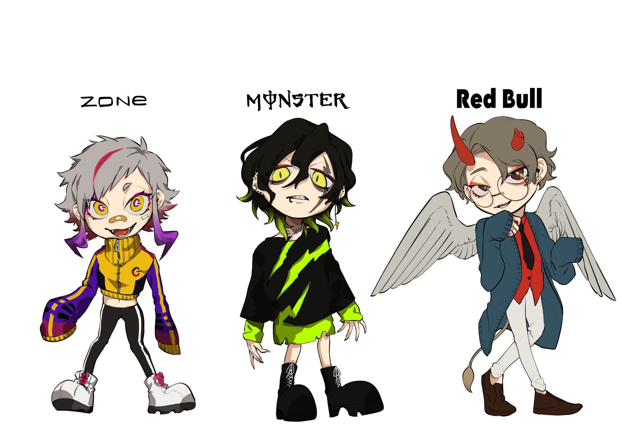 エナジードリンク擬人化-1