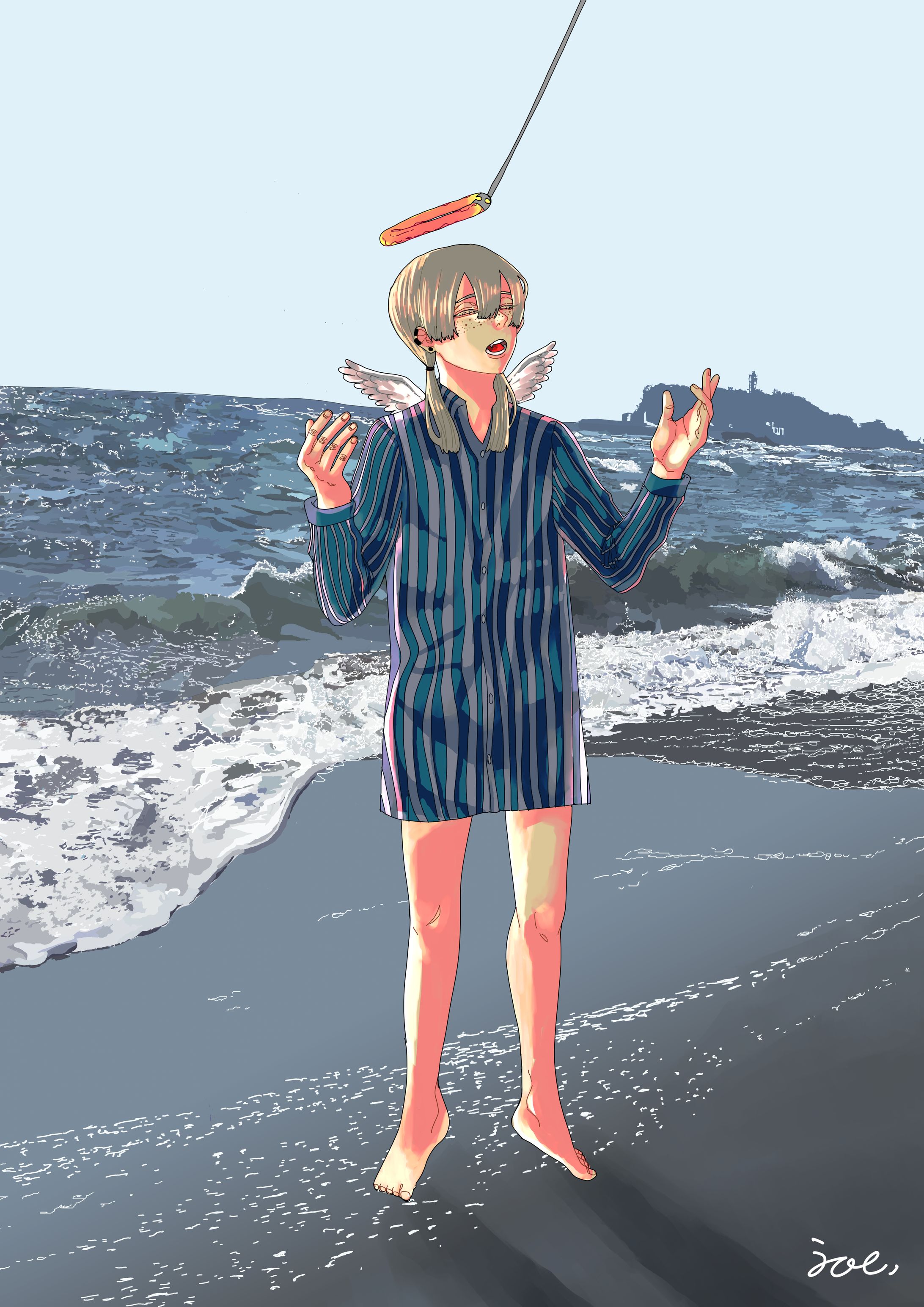 依頼絵(angel sea song,)-1