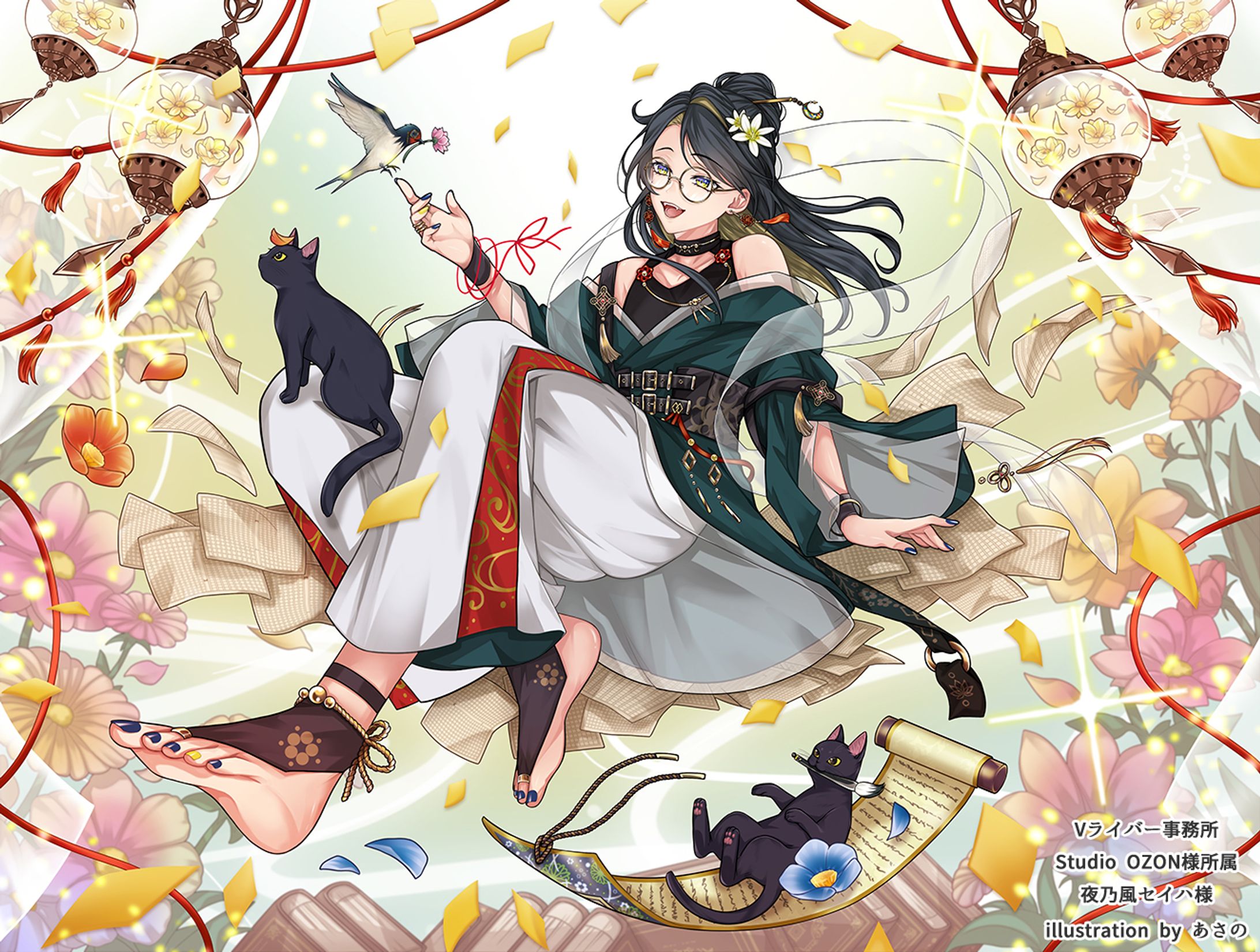 【一枚絵】夜乃風セイハ様(Studio OZON 様所属)-1