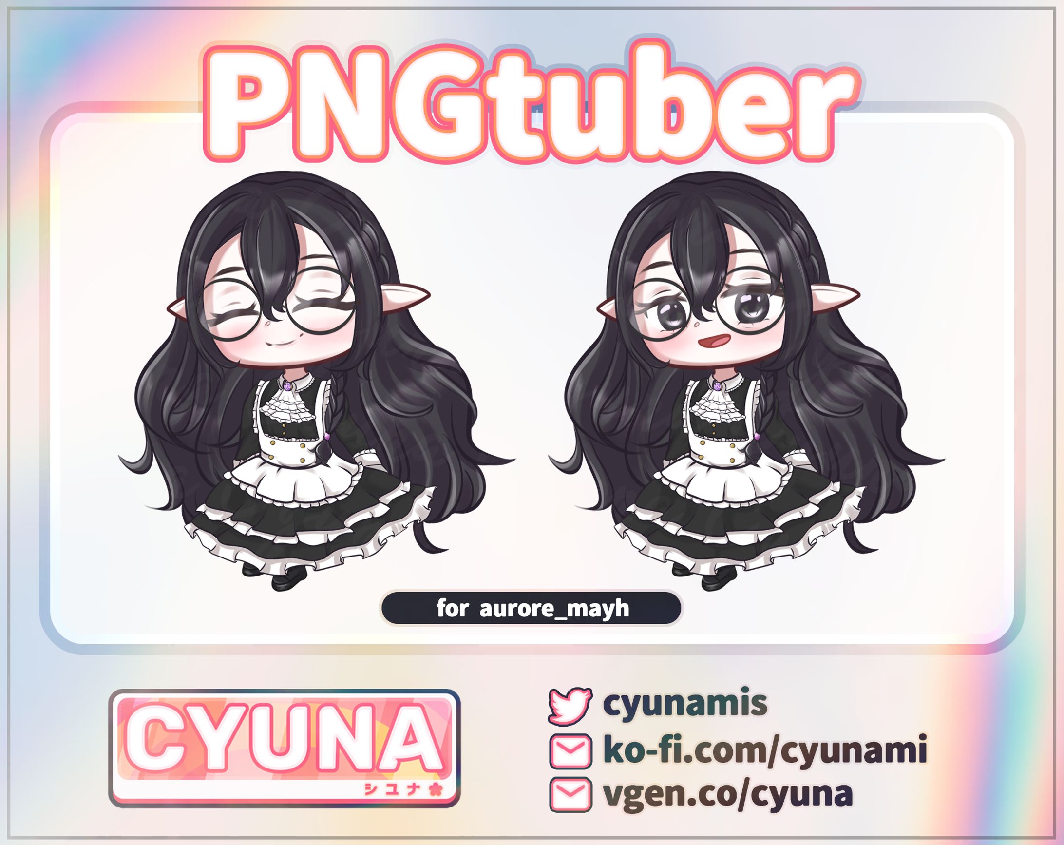 Full Body Chibi PNGtuber for Aurore_mayh-1