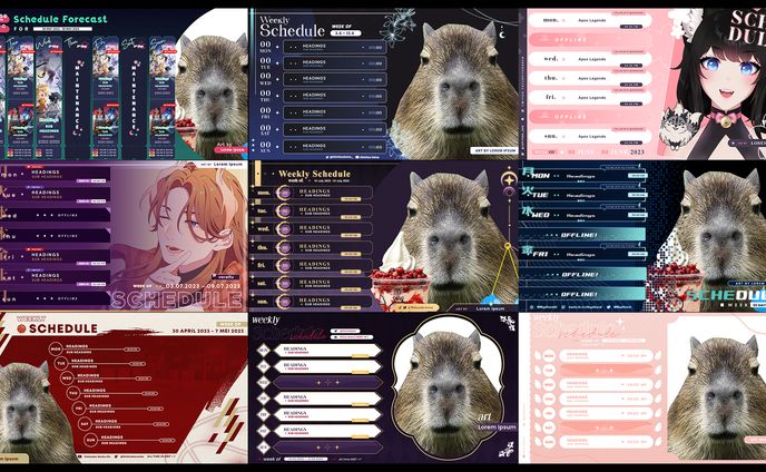 Various Stream Schedule