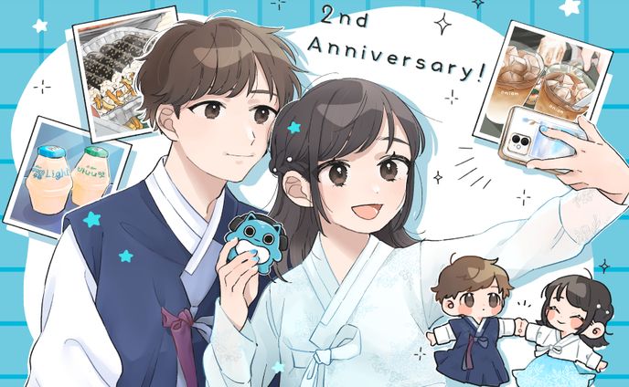 【ご依頼】2周年記念イラスト