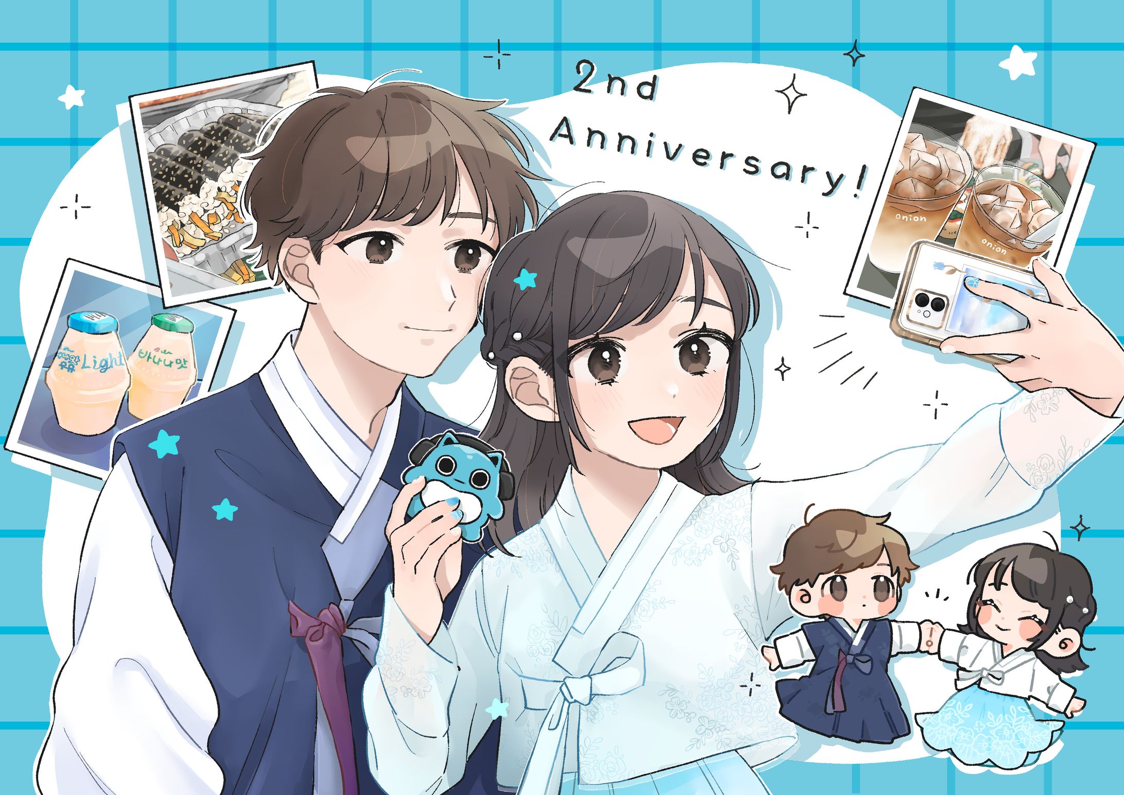 【ご依頼】2周年記念イラスト-1