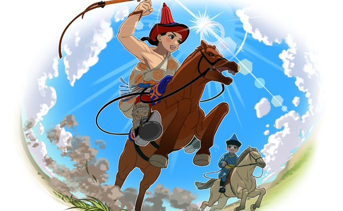 【仕事絵】伝統的な縦書き文字で学ぶモンゴル語基礎