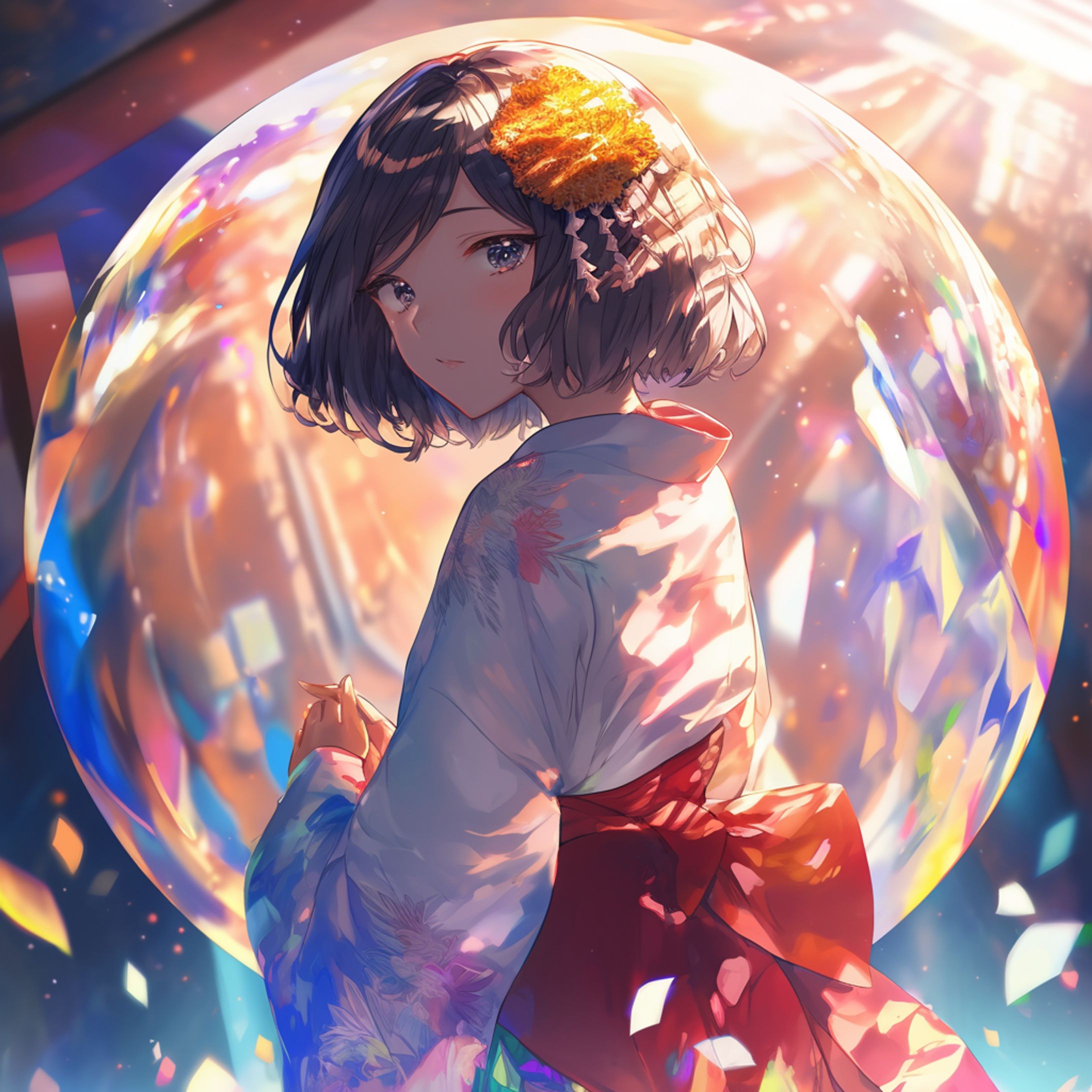 カレイドスコープの世界に迷い込んだ女の子-1