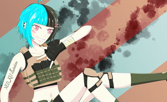 配信画面用イラスト