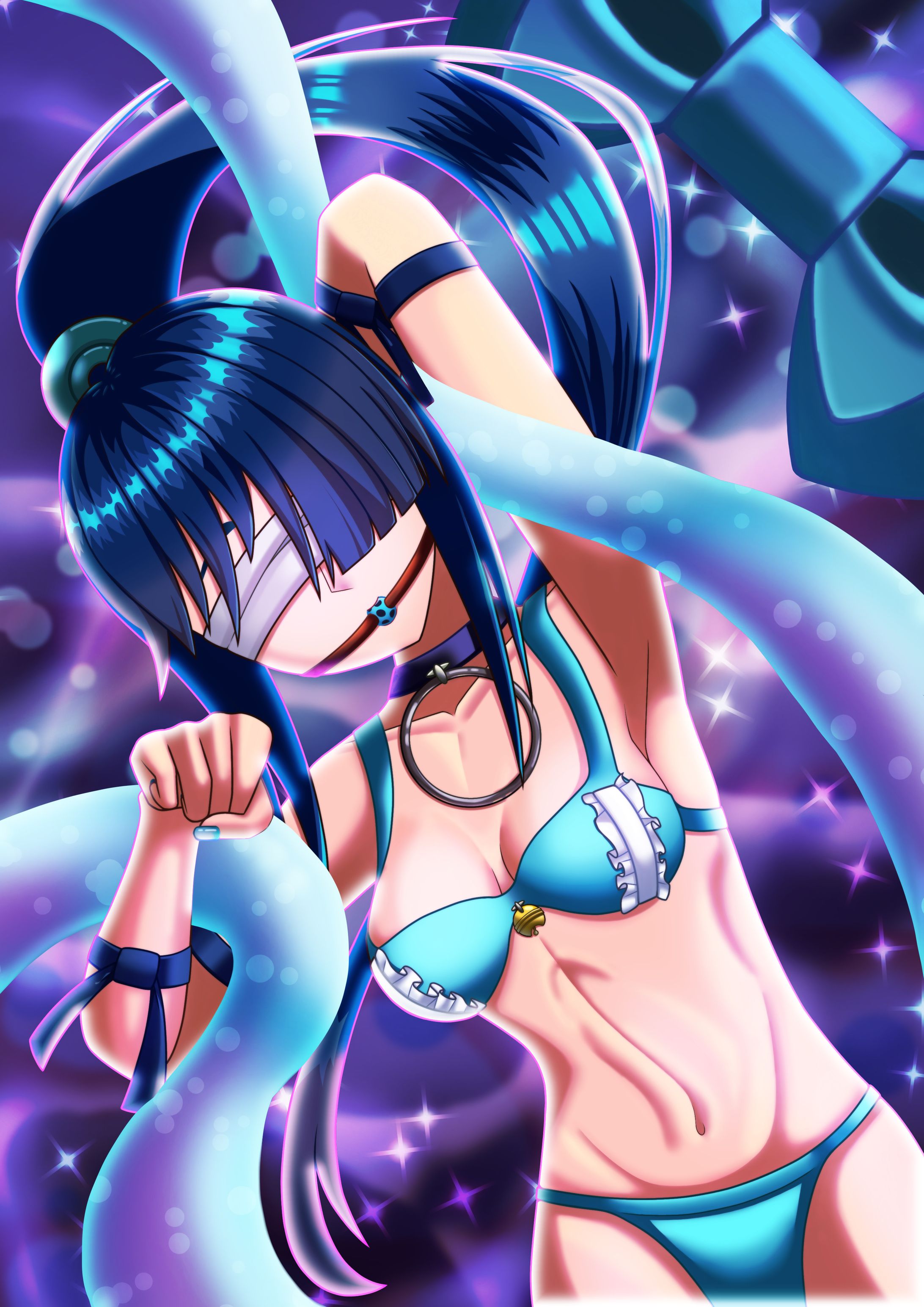 【星の海に眠る】目隠し女性-1