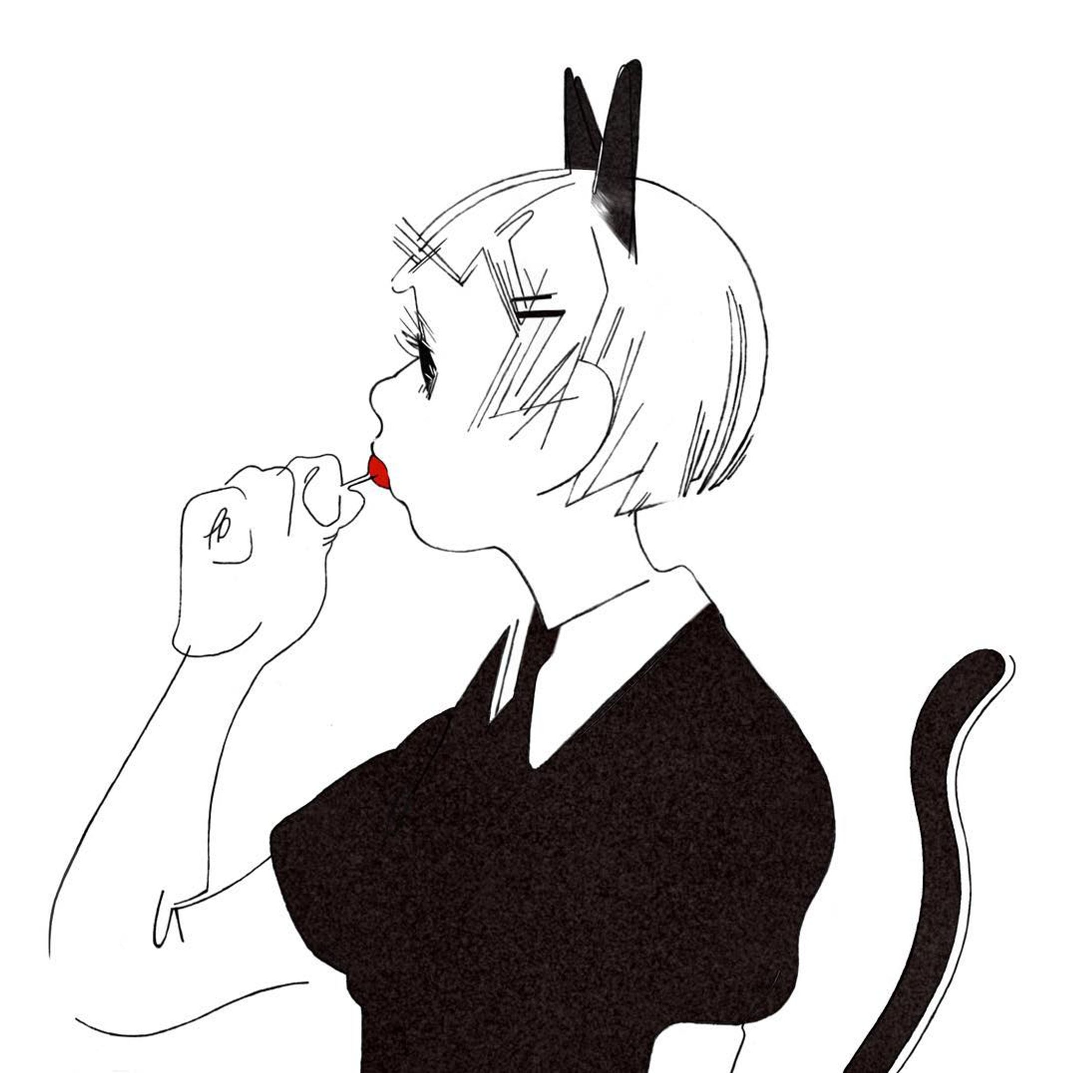 meow
.
.
.
#illustration #illustrator ＃illust #cat #monotone #art #artwork #sketch #girl #shorthair-1