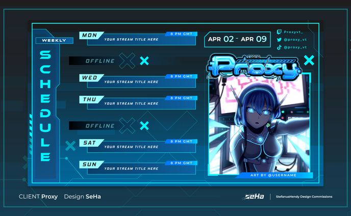 Proxy Vtuber Schedule