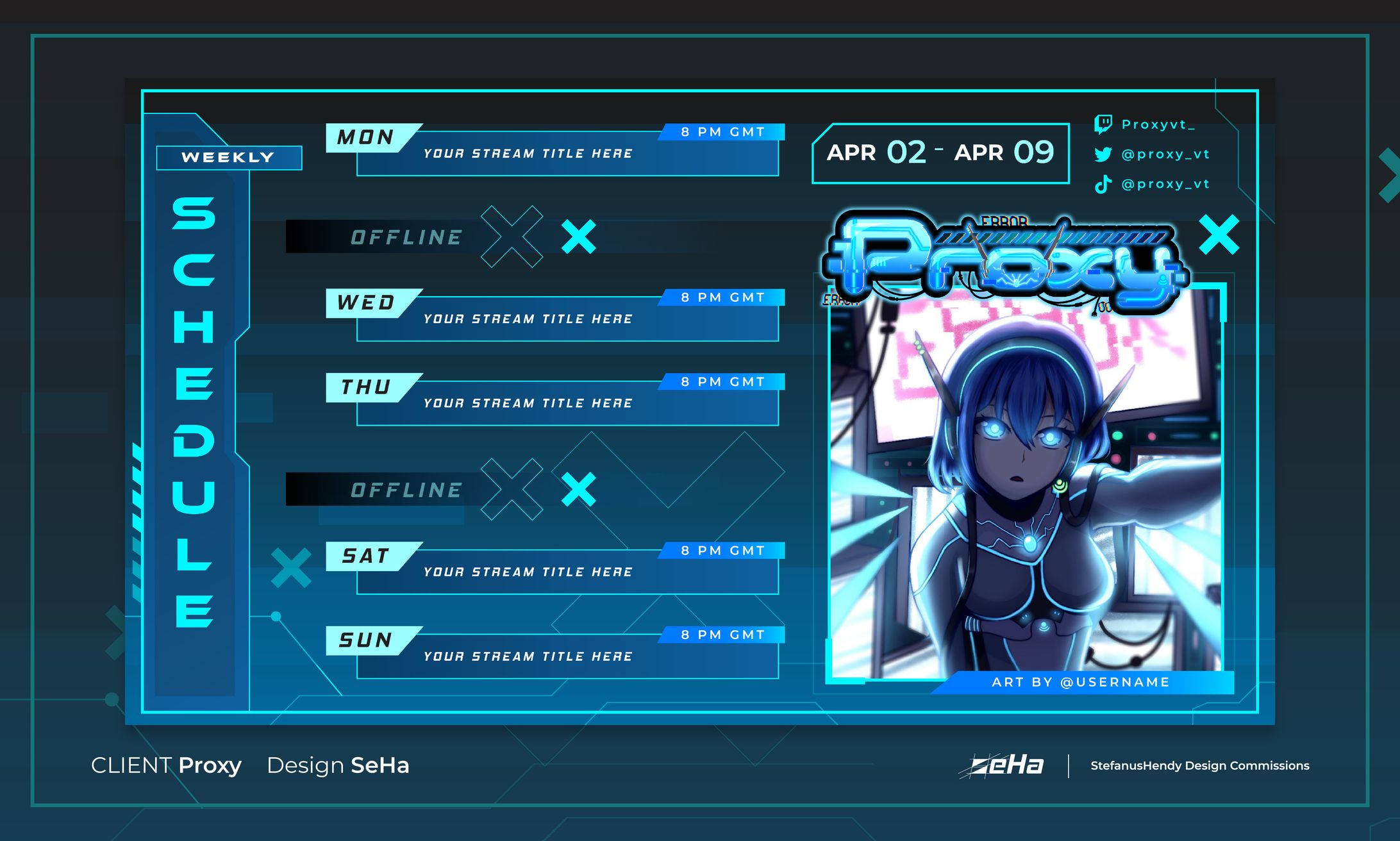 Proxy Vtuber Schedule-1