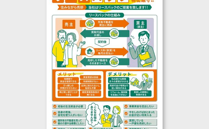 【チラシ】不動産会社 A4