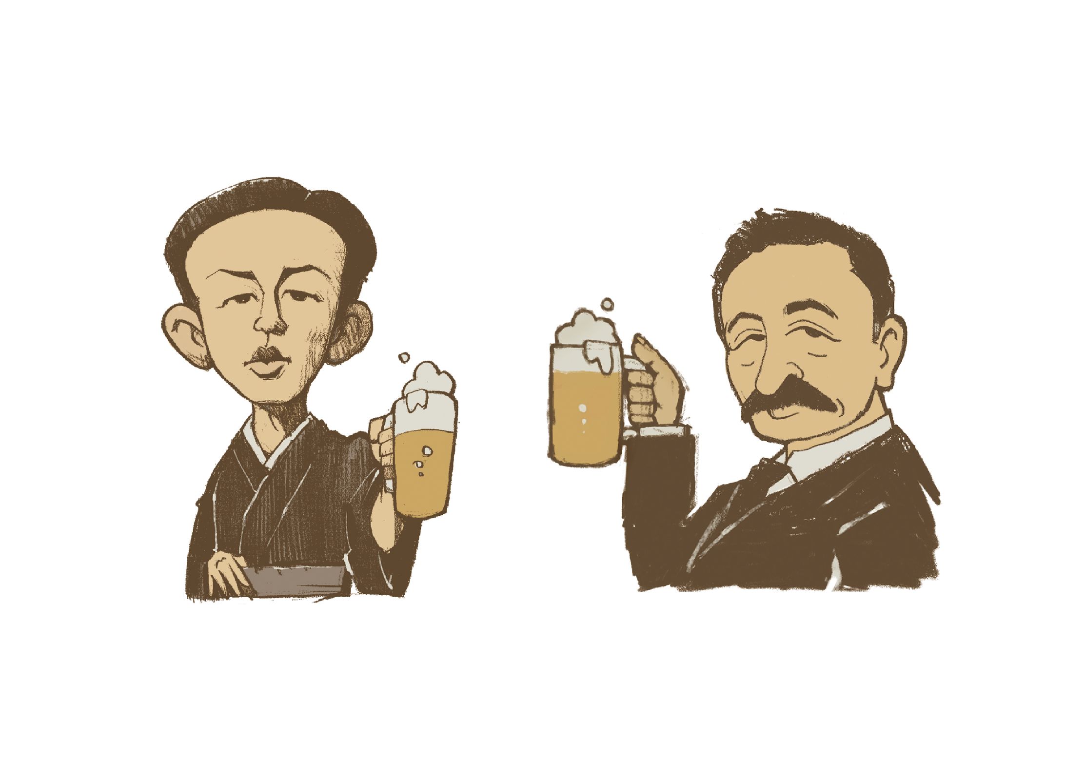 【似顔絵イラスト】日本の偉人-1