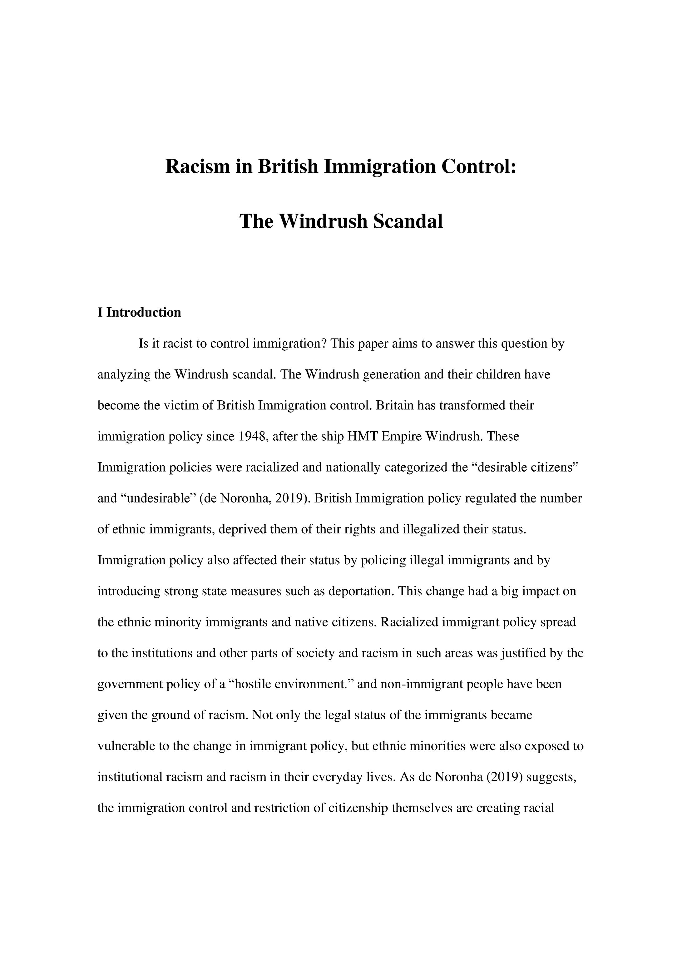 SO337 Racism and Xenophobia 3000 words essay-1