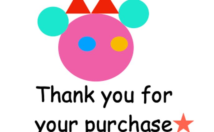 宇宙熊リンダさんThank Youシール画像