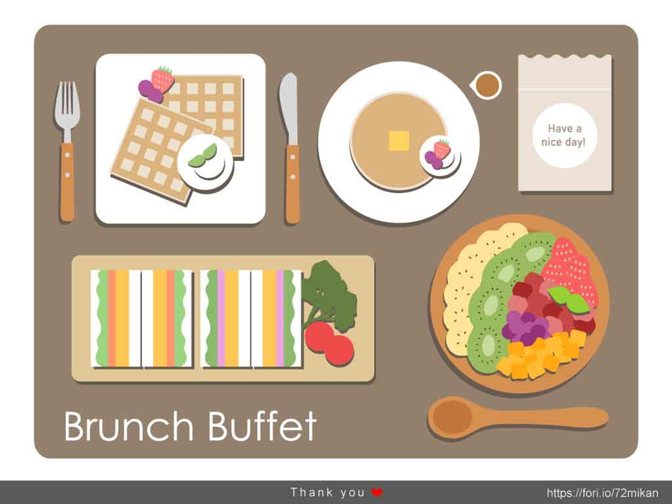 オシャレなカフェのブランチ-1