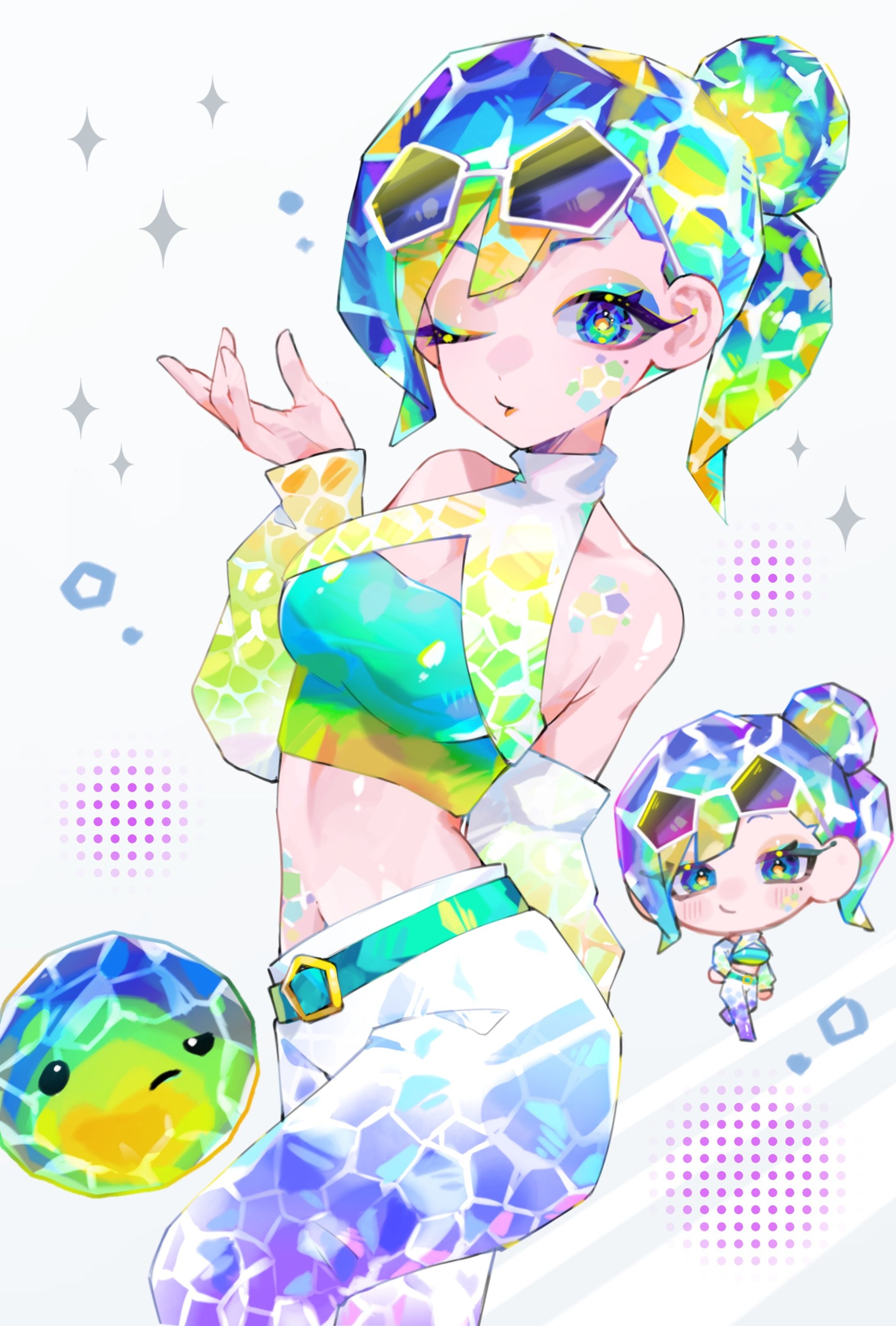Mosaic Slime 擬人化-1