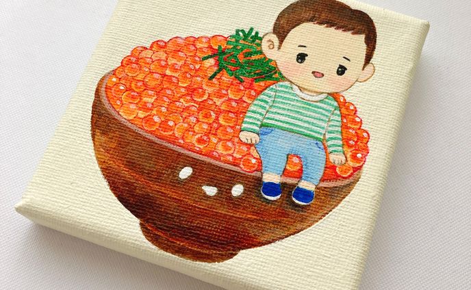 たべもの似顔絵