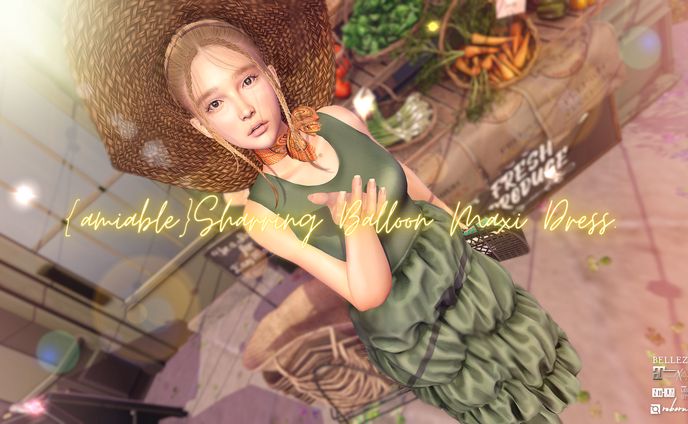 {amiable}Sharring Balloon Maxi Dress＠the C88(Special SALE).