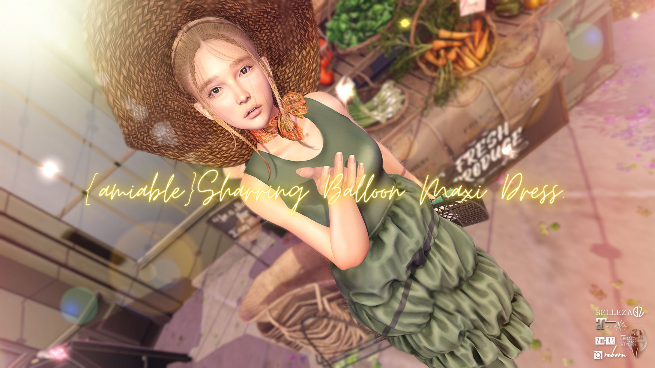 {amiable}Sharring Balloon Maxi Dress＠the C88(Special SALE).-1