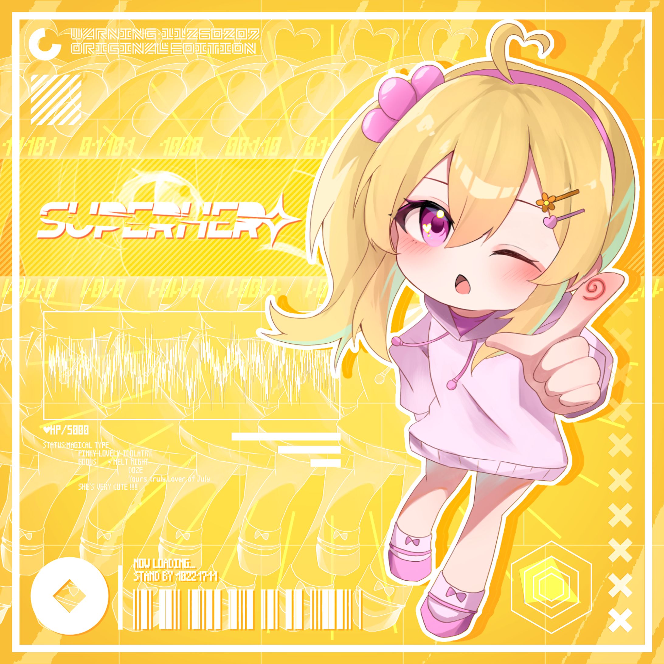 『スーパーヒーロー』Natrium ジャケットデザイン-1