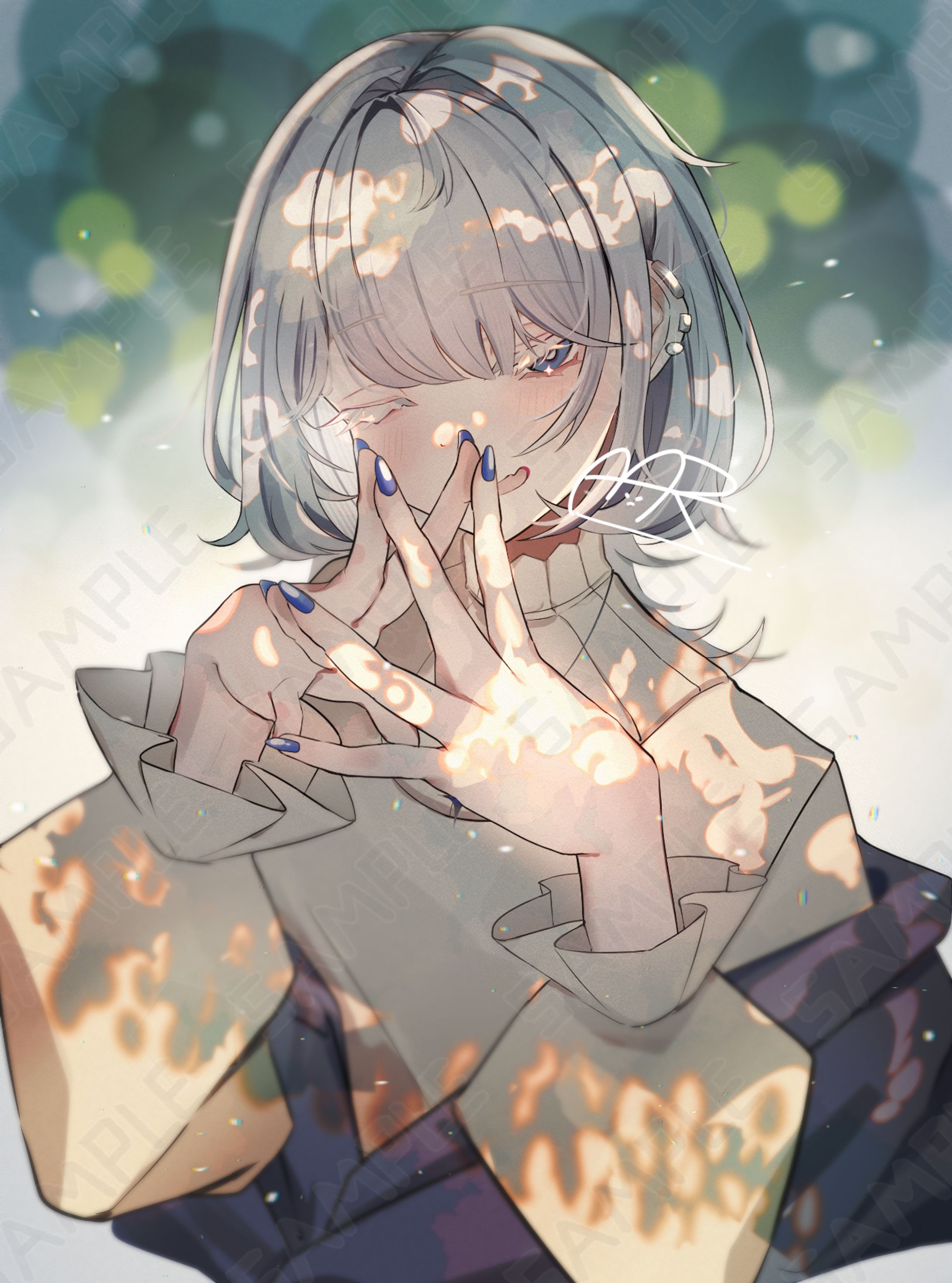 【お仕事】さのま様　二周年記念グッズ　「そんざいしないきおくチェキ＿朝」イラスト制作-1