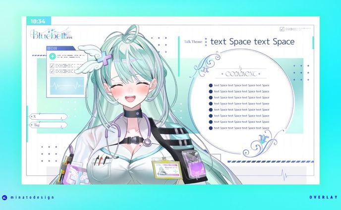 すぺしゃりてEN所属 Bluebell.EVE様 ロゴ、配信素材