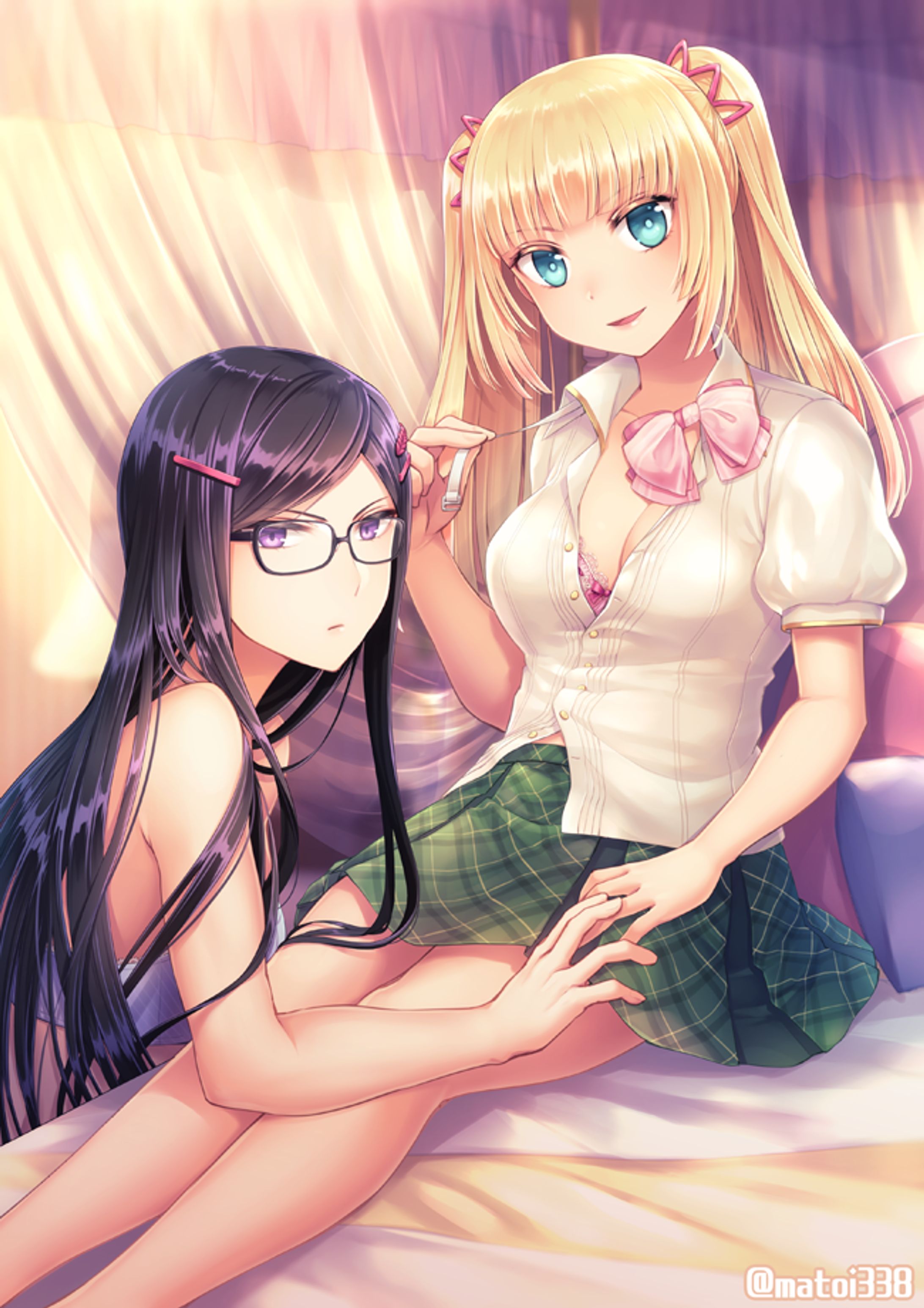 『姫子とねおん』表紙イラスト-1