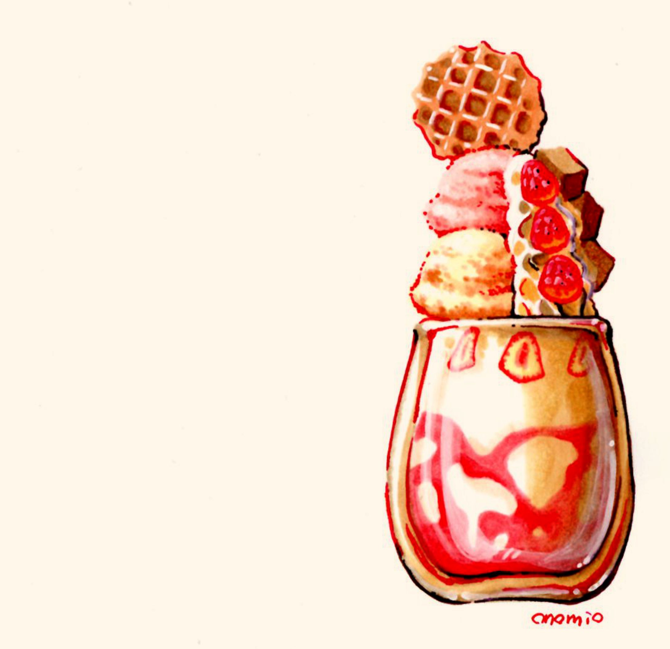 イチゴパフェ-1