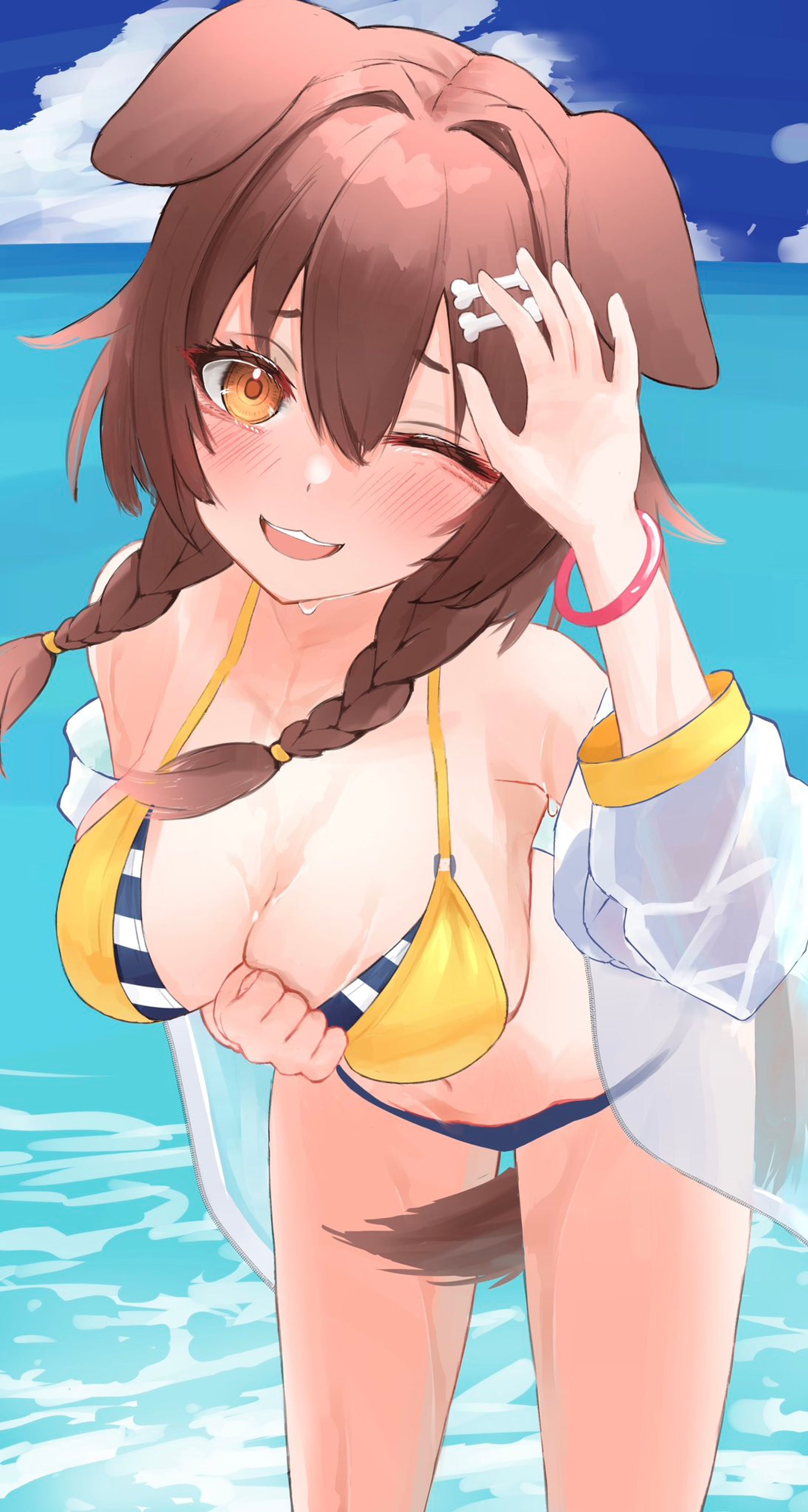 水着ころね-1