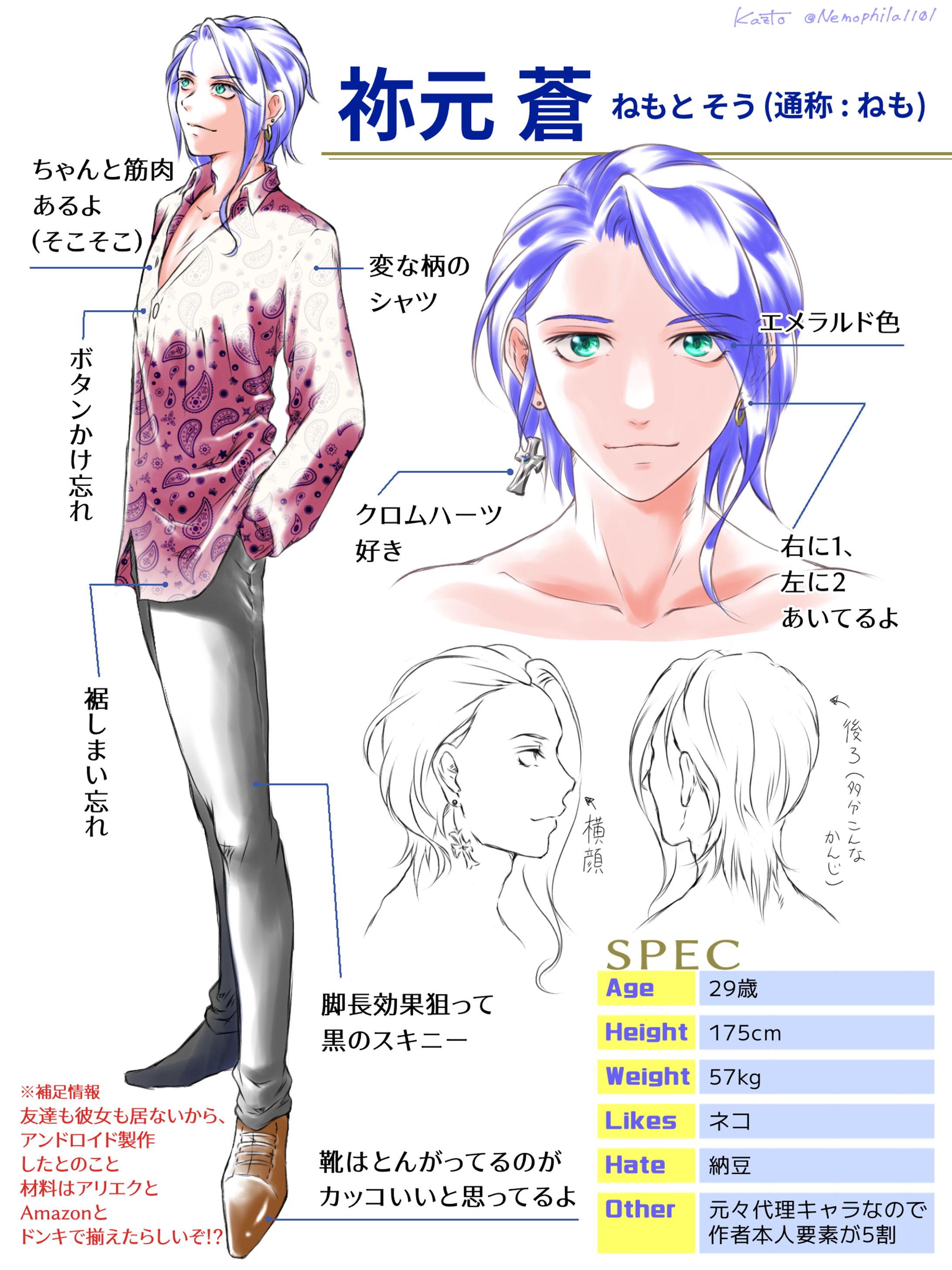 オリキャラ・設定画-1