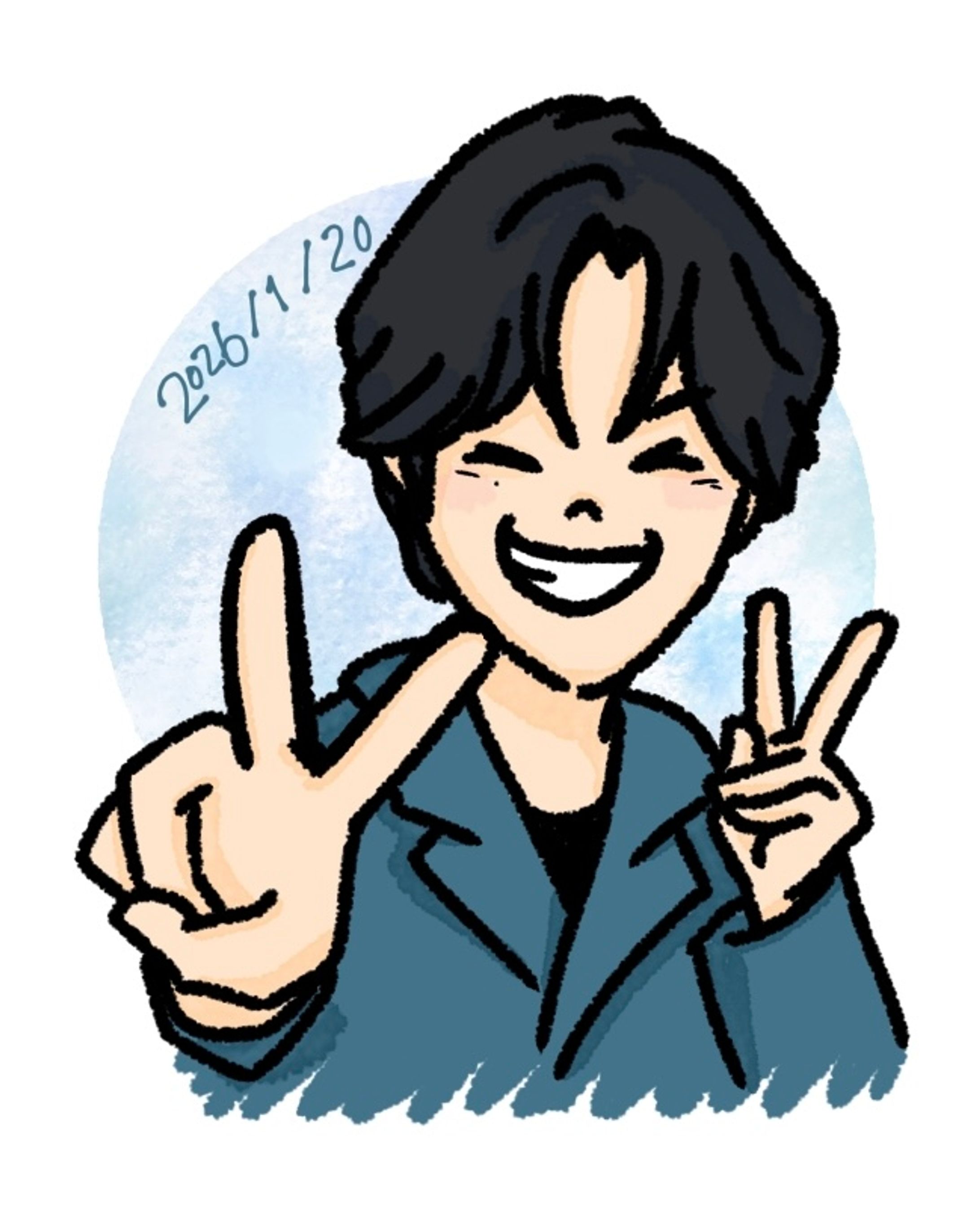 【イラスト】芸能人の似顔絵-1