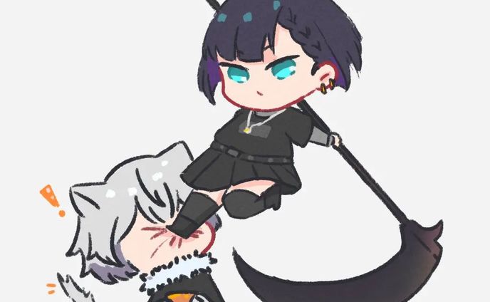 Happy Halloween! 🎃 here's a doodle of Goth reaper Sū and Stray cat Eini fighting for the treat
.
.
.
#art #halloween #goth #digitalart #digitalsketch #doodleart #rkgk #beepblopocs #originalcharacter #OC #csp #clipstudiopaint #illustration #illust #artoninstagram #artistsoninstagram